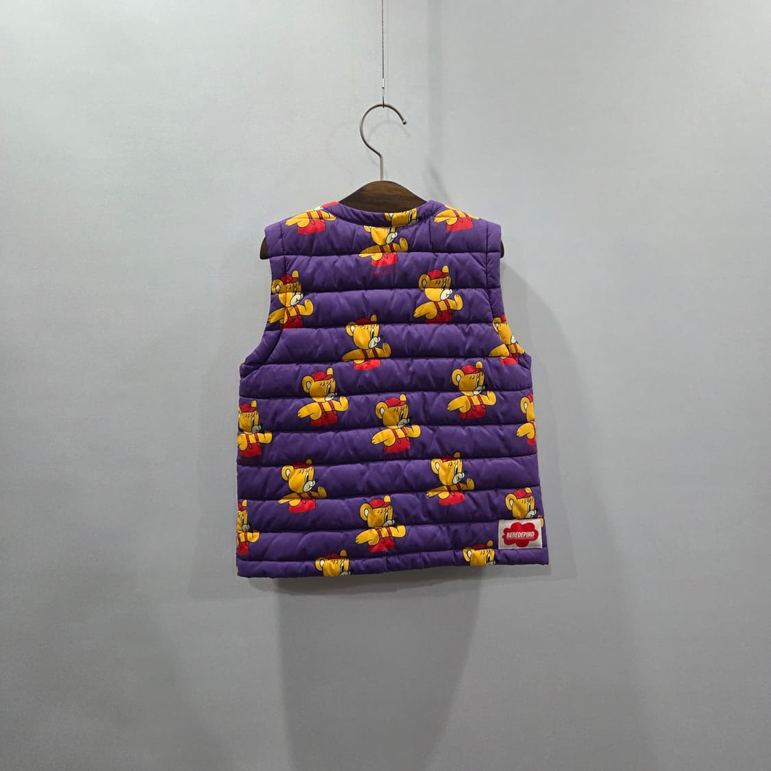 베베드피노 키즈 조끼패딩 퍼플 100  상품이미지4