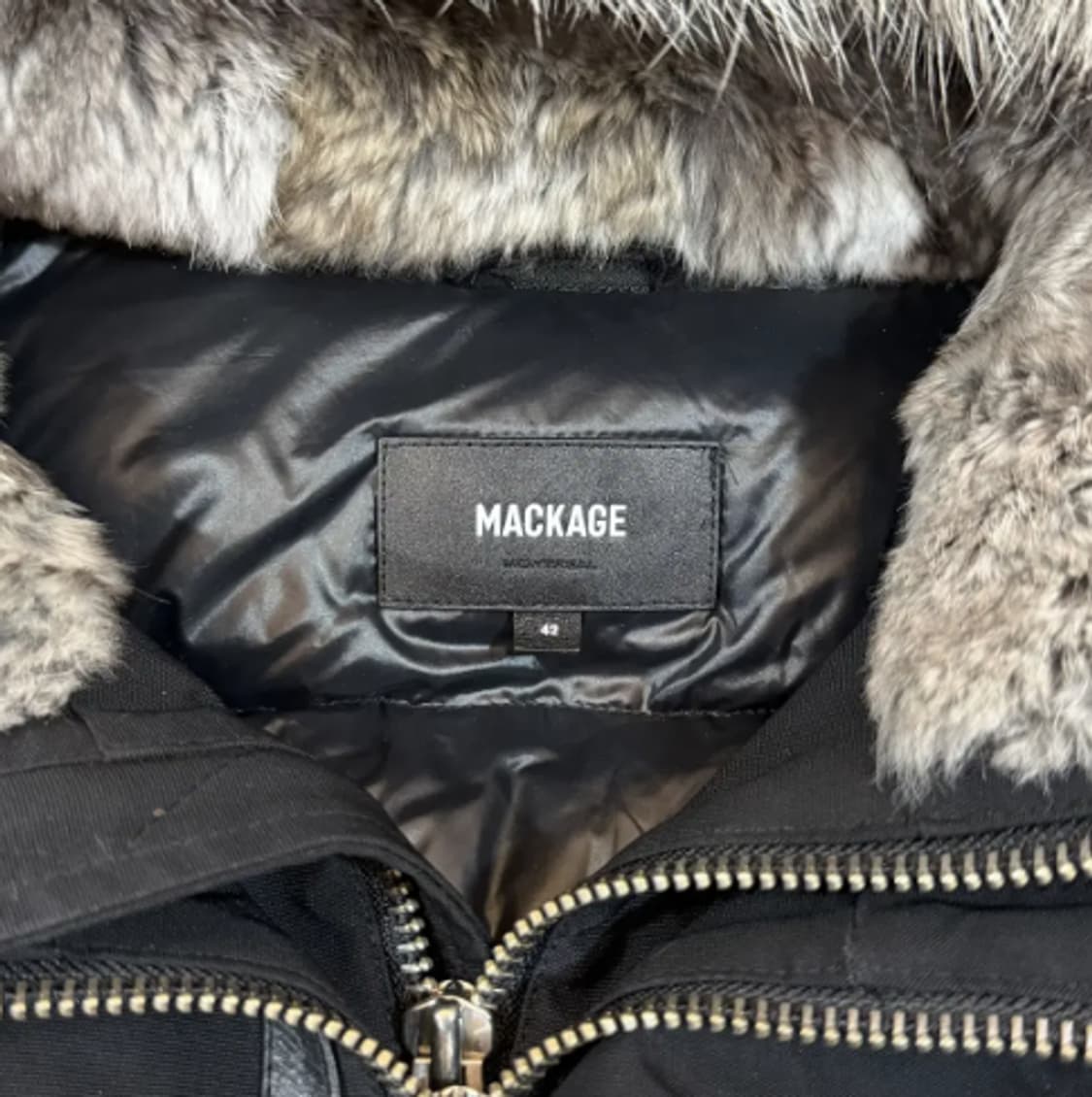 MACKAGE 딕슨 실버퍼 다운 패딩 블랙 L 상품이미지2