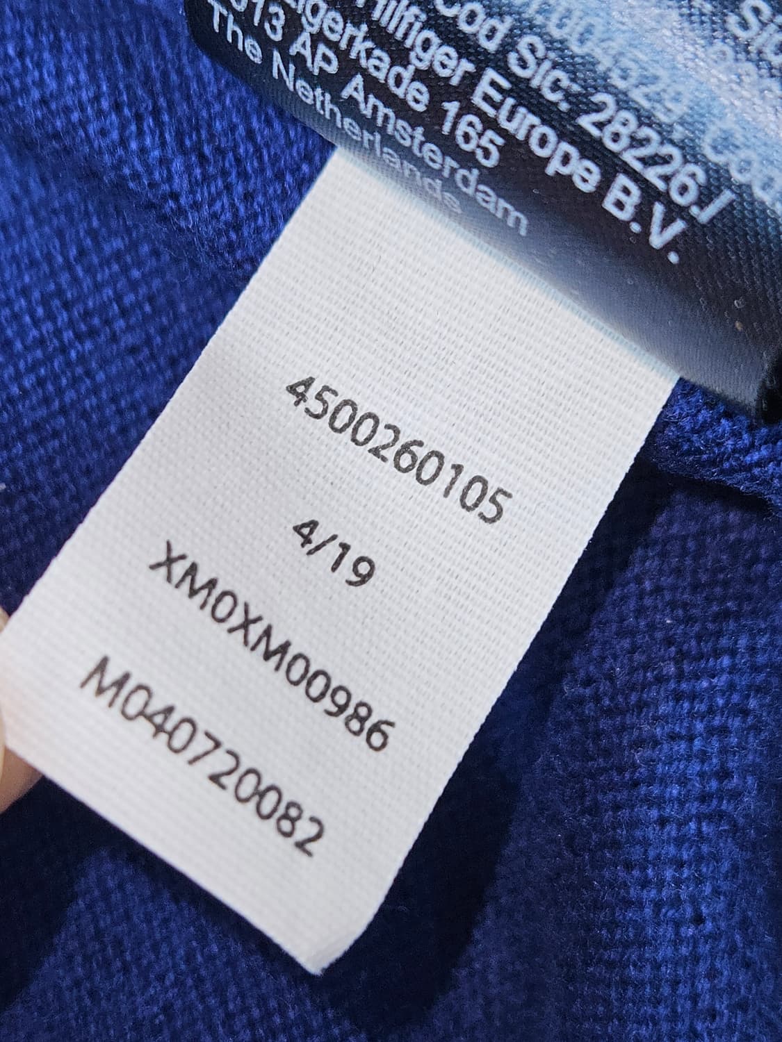 타미힐피거 소프트 프리미엄 코튼 니트 블루 L 상품이미지4