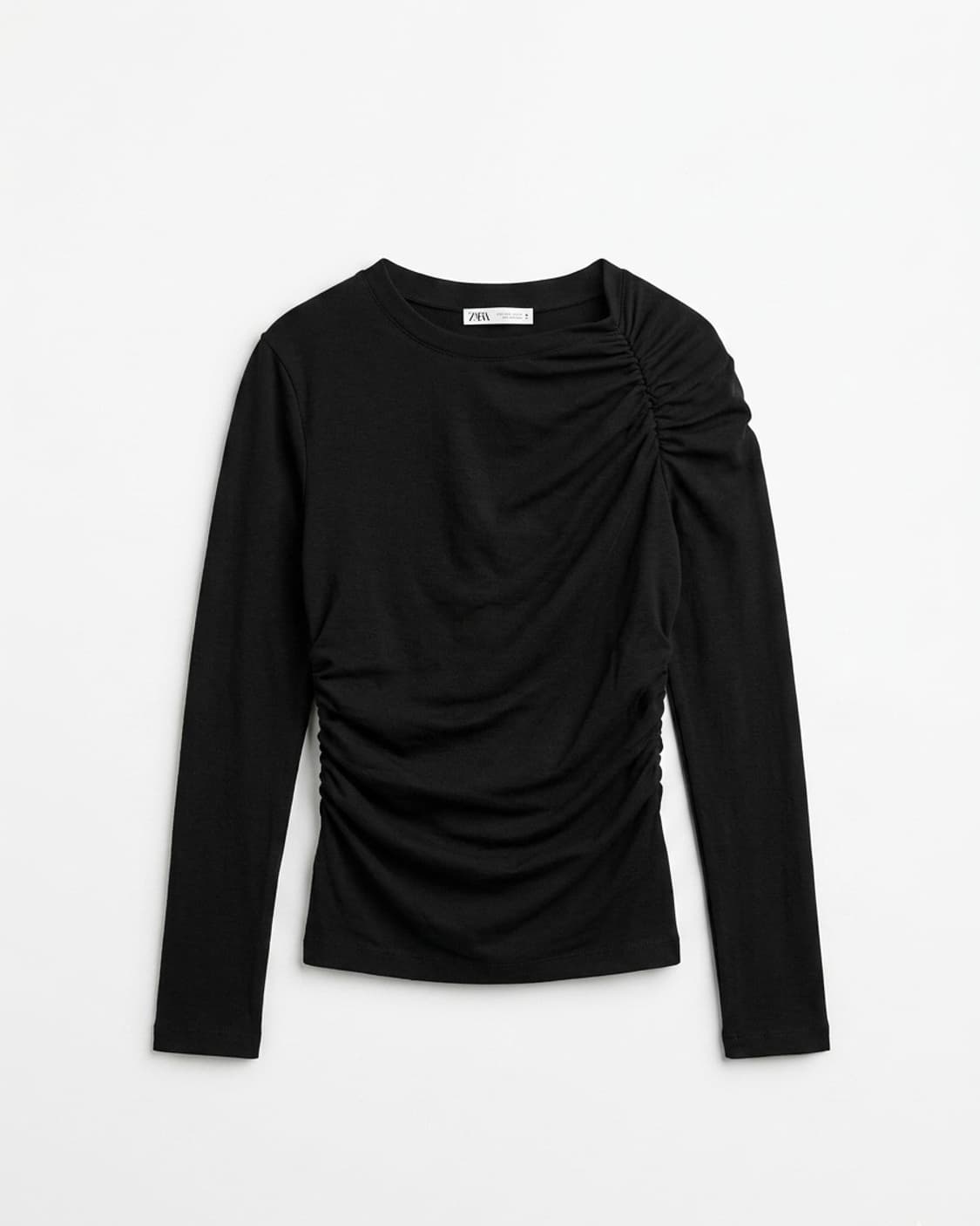 [빠른배송] 자라 원오프숄더 셔링 티 상품이미지1