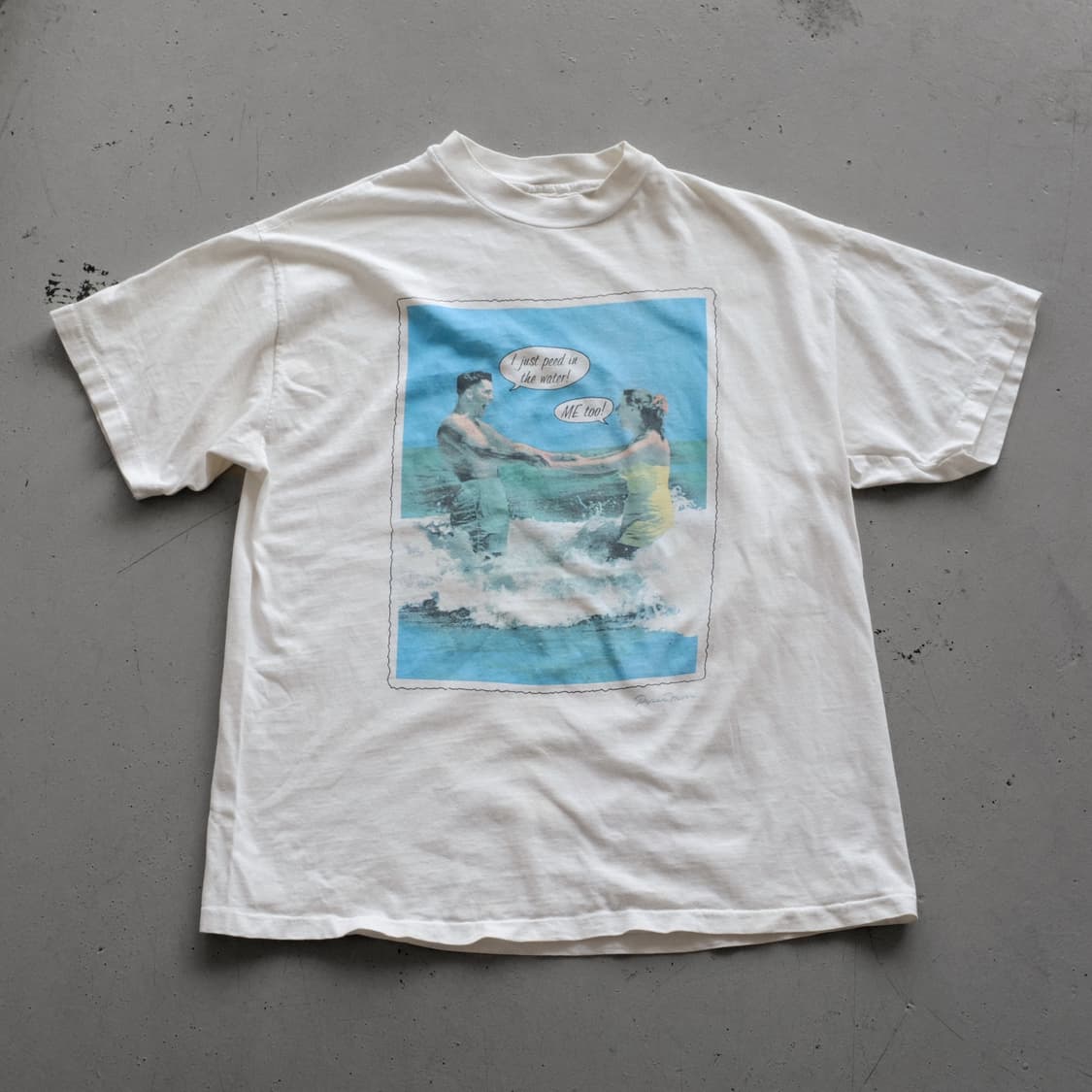 1990s ‘I Just Peed In The Water!’ 티셔츠 상품이미지2