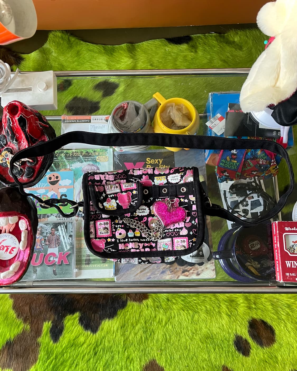 Jpn Vintage GAL Heart Chain Hip Sack 상품이미지3