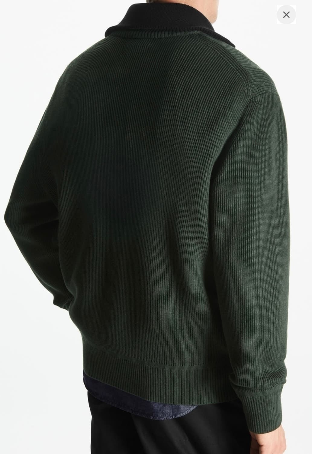 cos 남성 릴렉스드 하프 집업 니트 M 상품이미지2