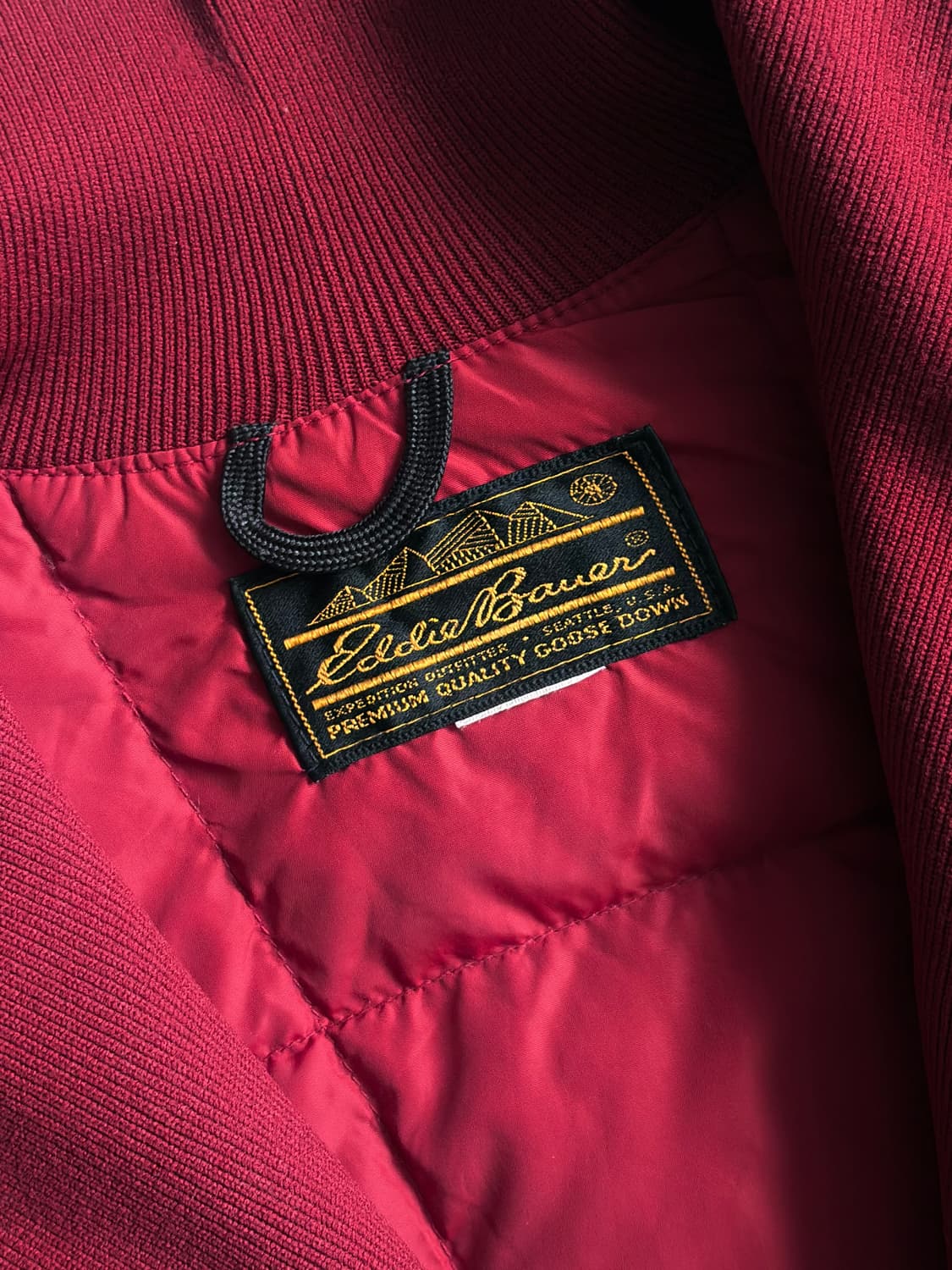 80’s 에디바우어 아카이브 하프 집 다운 풀오버 상품이미지4