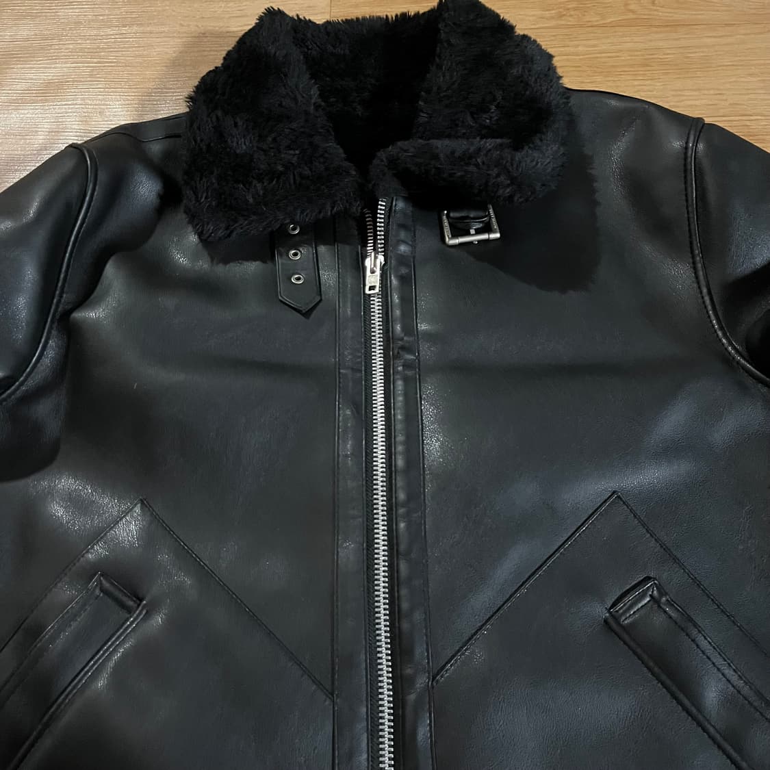 [107] 도프제이슨 비건 무스탕 자켓 상품이미지4