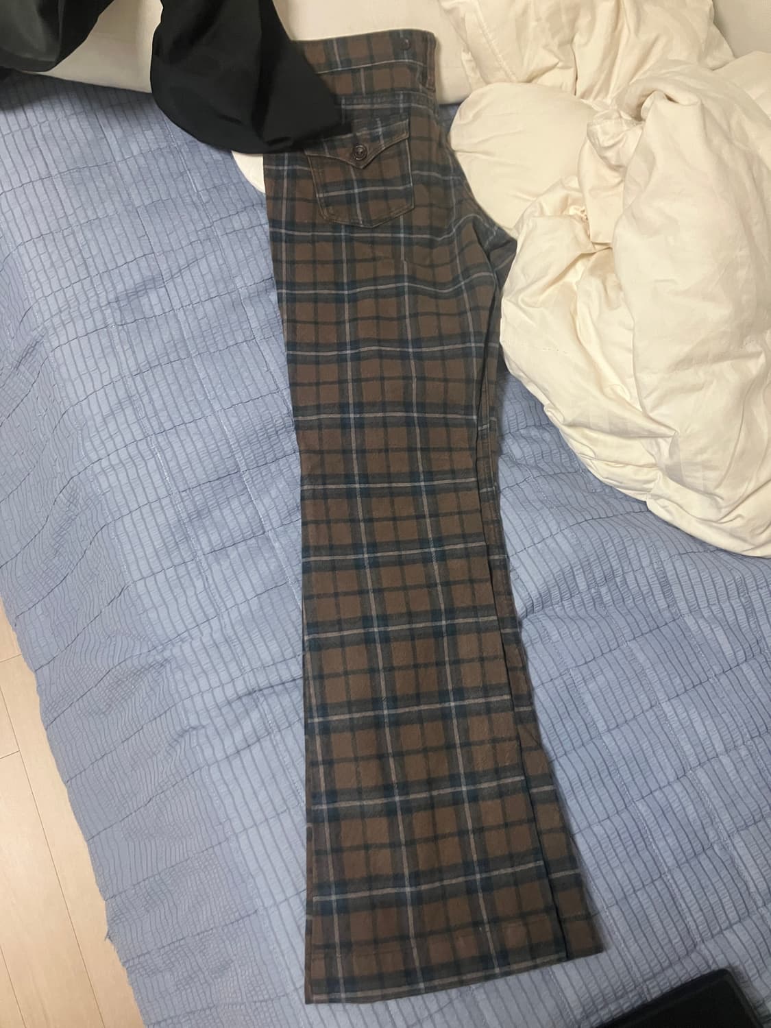 (L) 디키즈 부츠컷 체크바지 상품이미지3