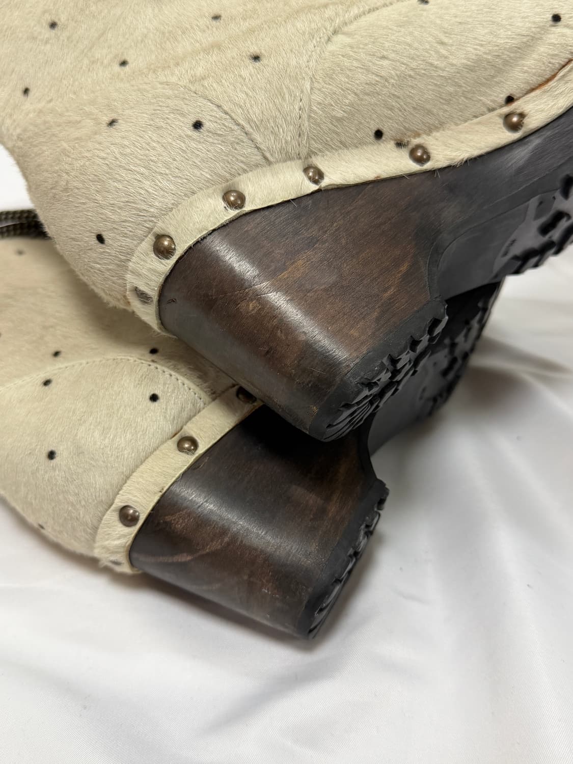 오프닝세레머니 카프 헤어 웨지힐 부츠 상품이미지6