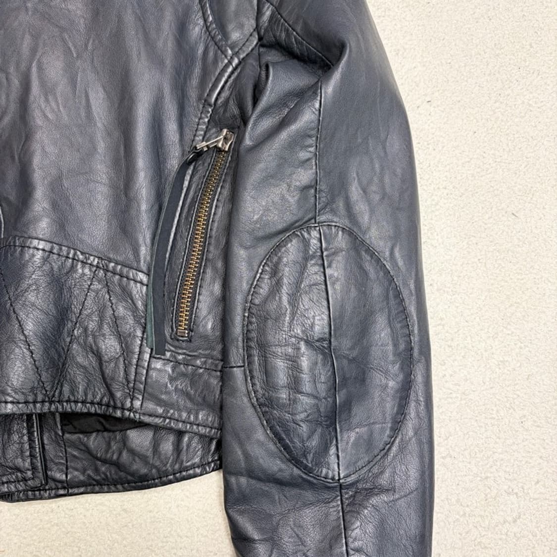 Twenty & Twelve 100% 램스킨 크롭 가죽 자켓 38 상품이미지4