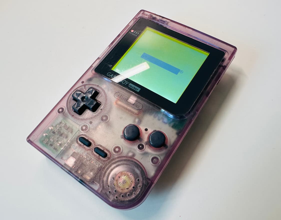닌텐도 GBP 게임보이 포켓 클리어 퍼플 백라이트 버전 판매 (GBA) 상품이미지4