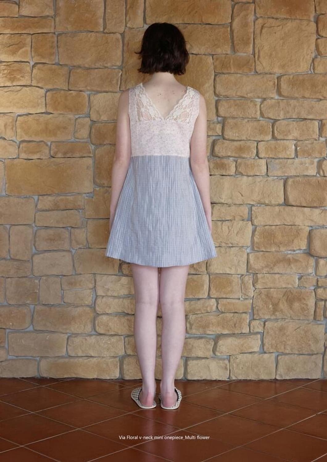 비아플레인 플라워 미니 원피스 상품이미지2