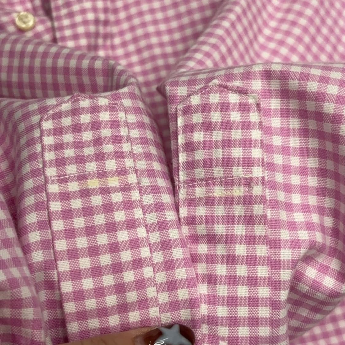 폴로 랄프로렌 클래식핏 멀티포니 핑크 체크 셔츠 S P00069 상품이미지5