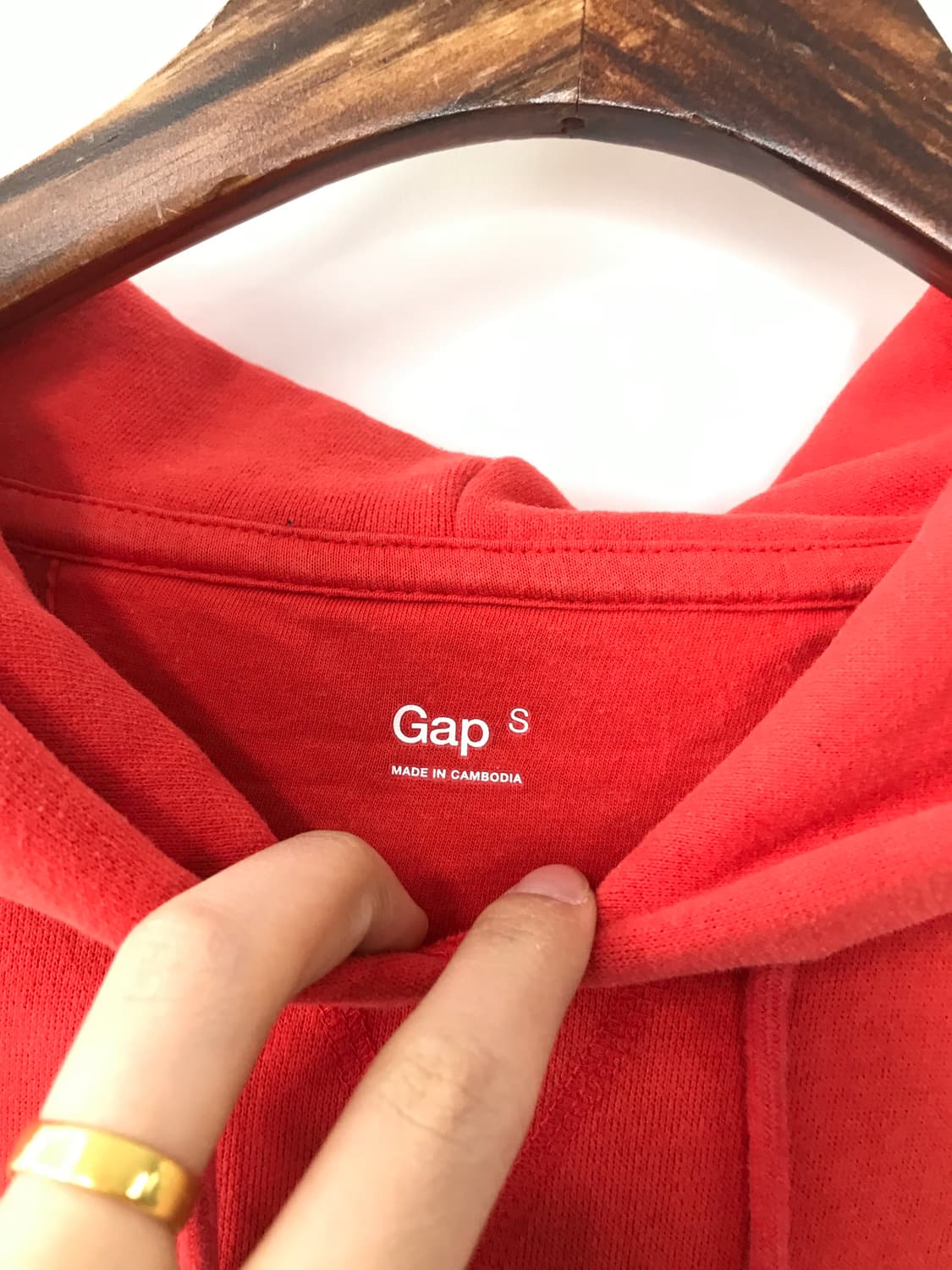 Gap 갭 레드 후드티 상품이미지7