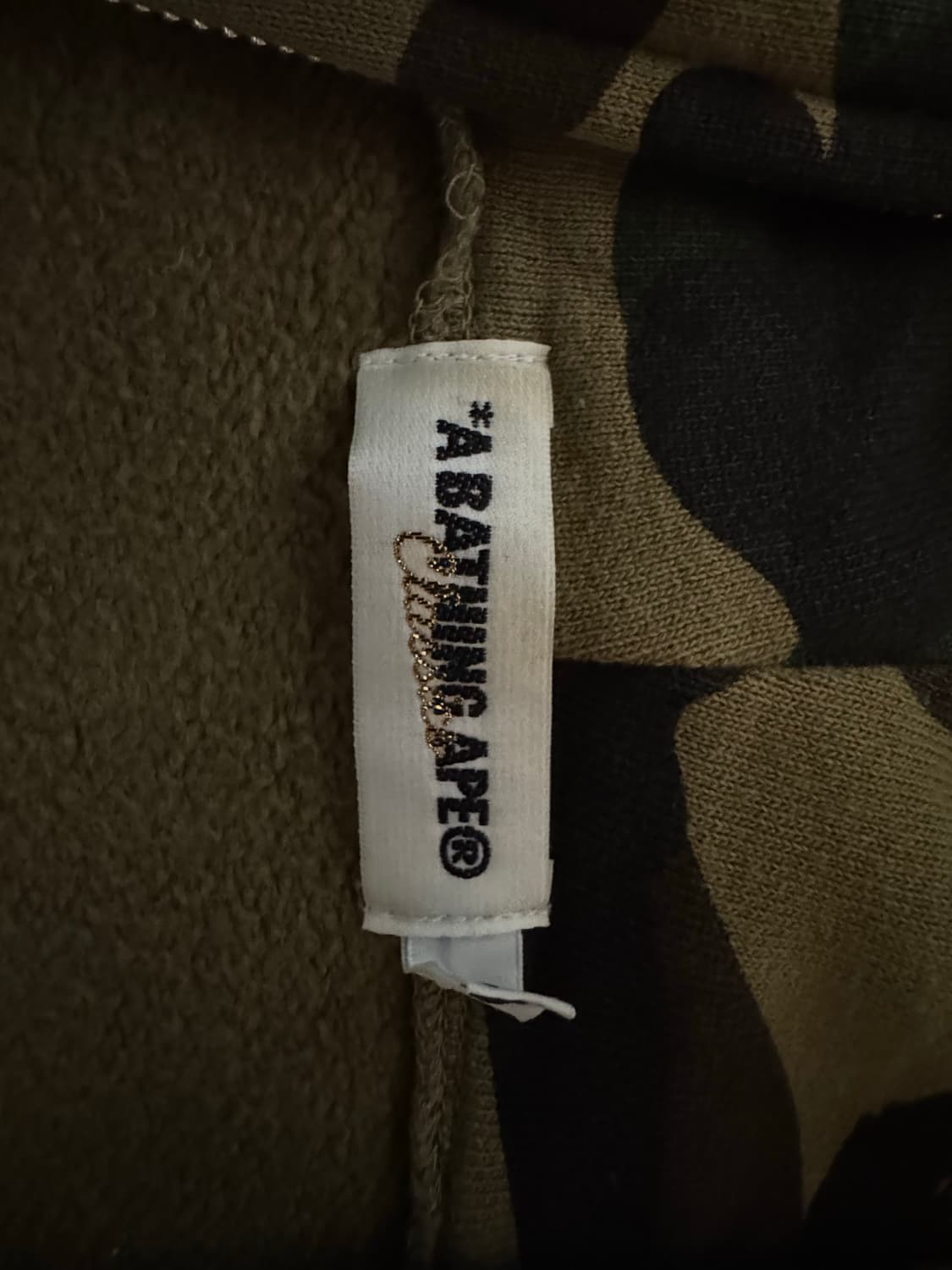 베이프 1st 카모 풀집업 후디 m size 상품이미지3