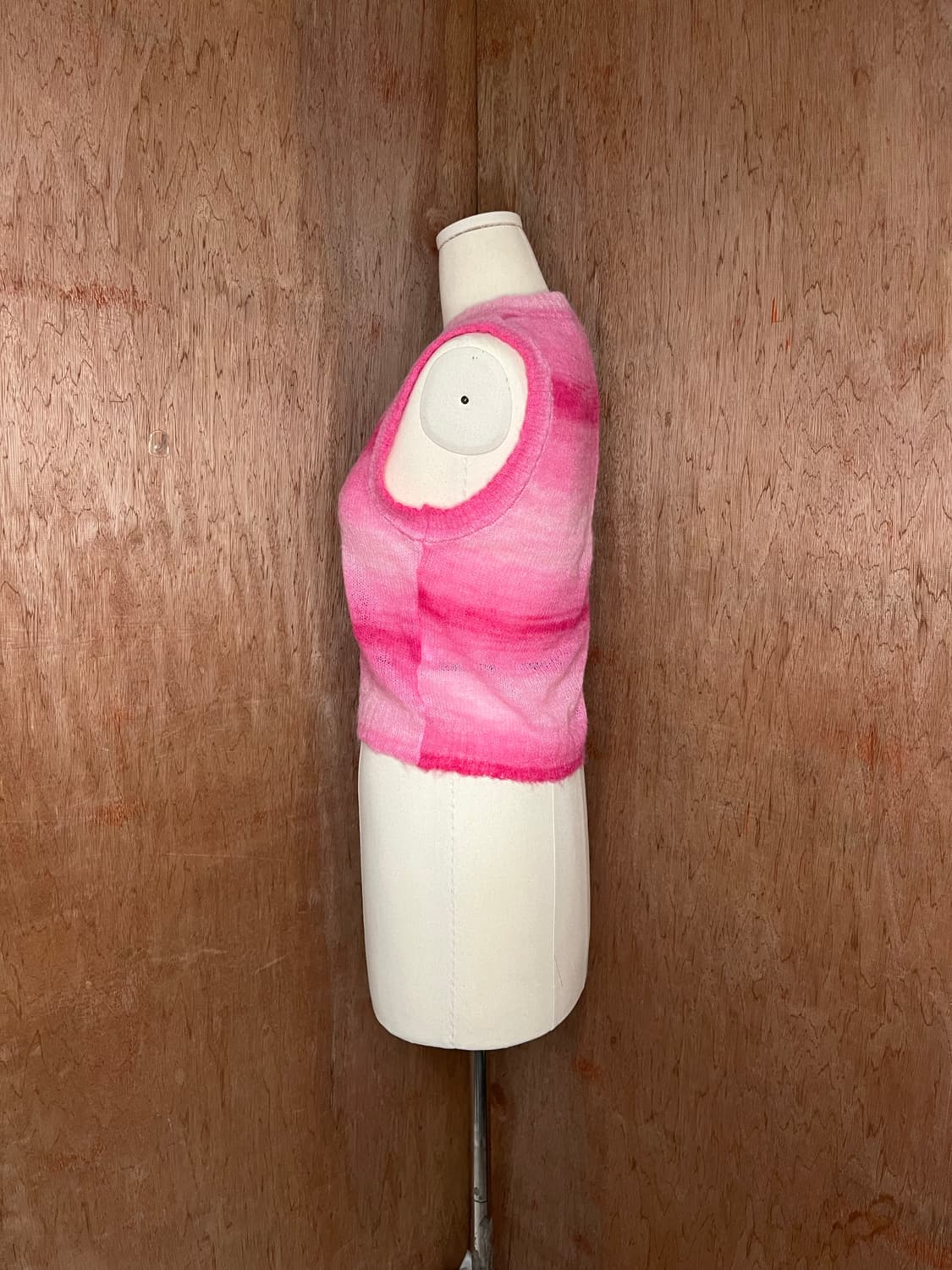 팔로마 울 핑크 그라데이션 모헤어 니트 베스트 상품이미지2