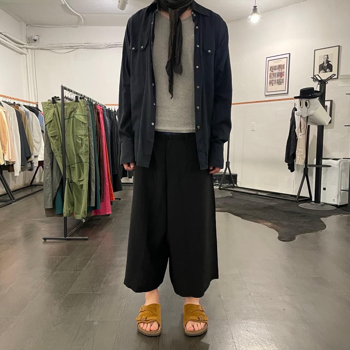 요지야마모토 실키 하카마 팬츠 상품이미지3