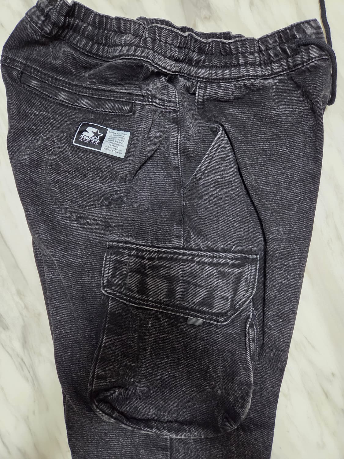 스타터 카고 워싱 조거 데님팬츠 상품이미지3