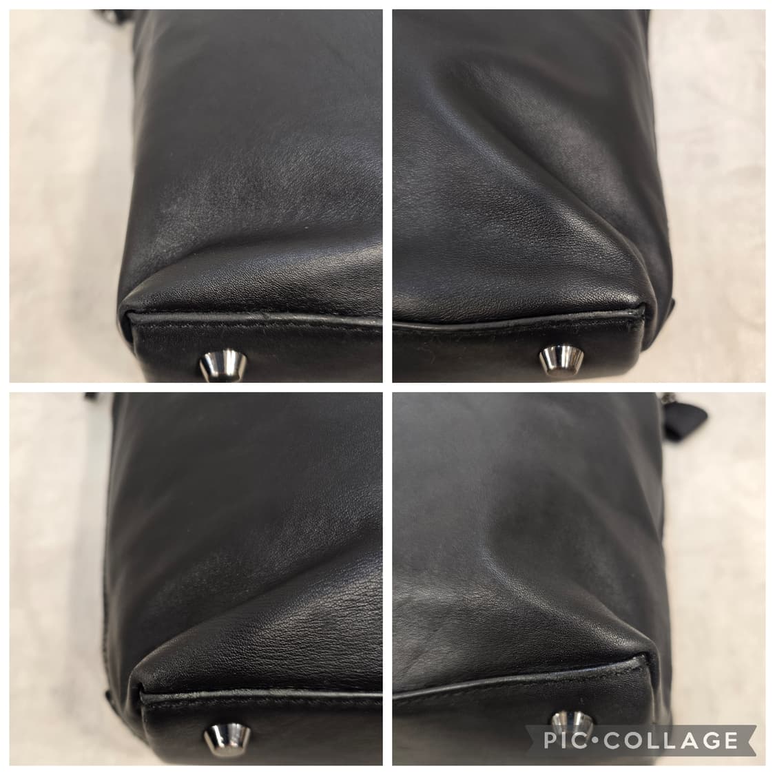 만다리나덕 블랙 가죽 서류가방 크로스백 토트백 상품이미지7