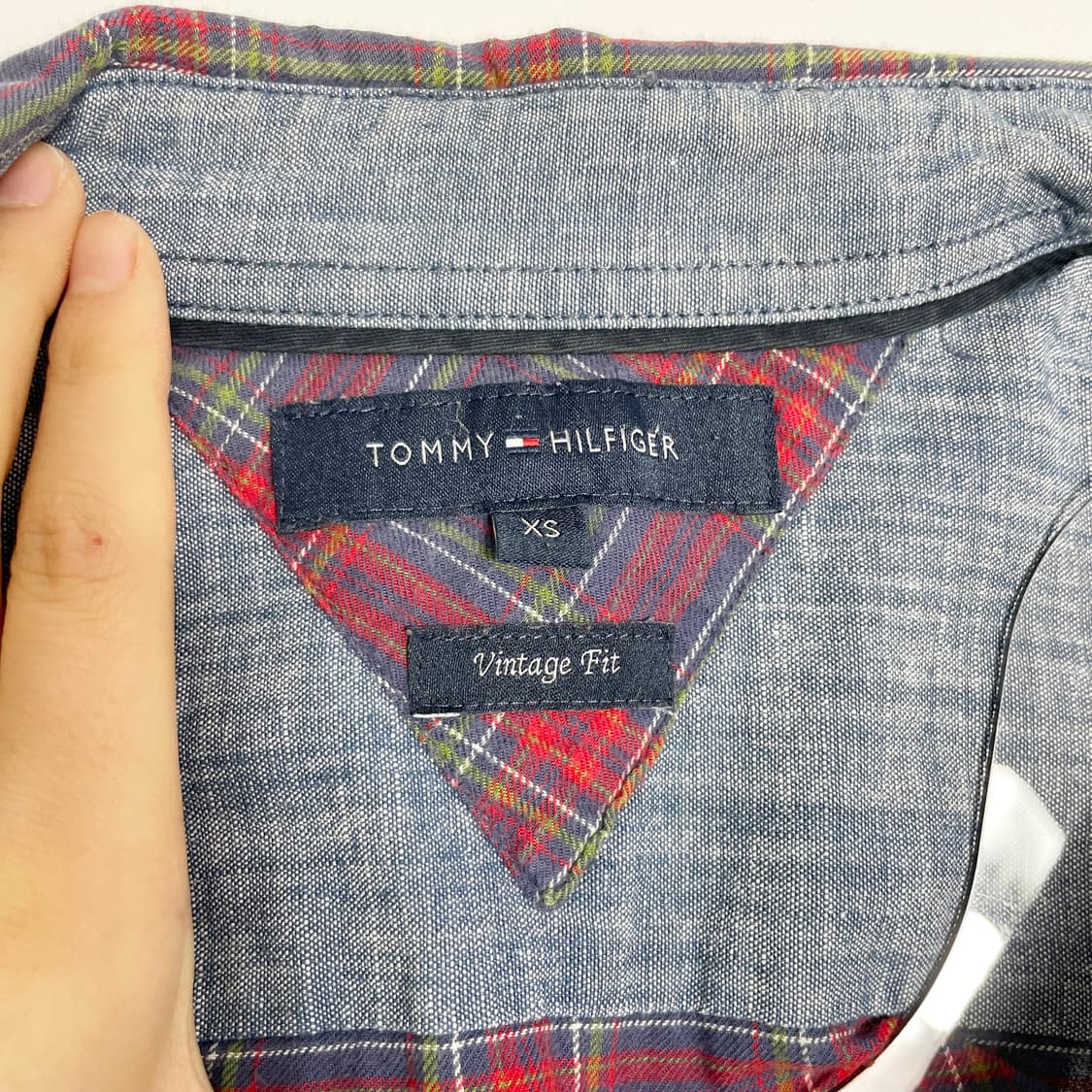 D2 타미힐피거 체크셔츠 90사이즈 상품이미지4