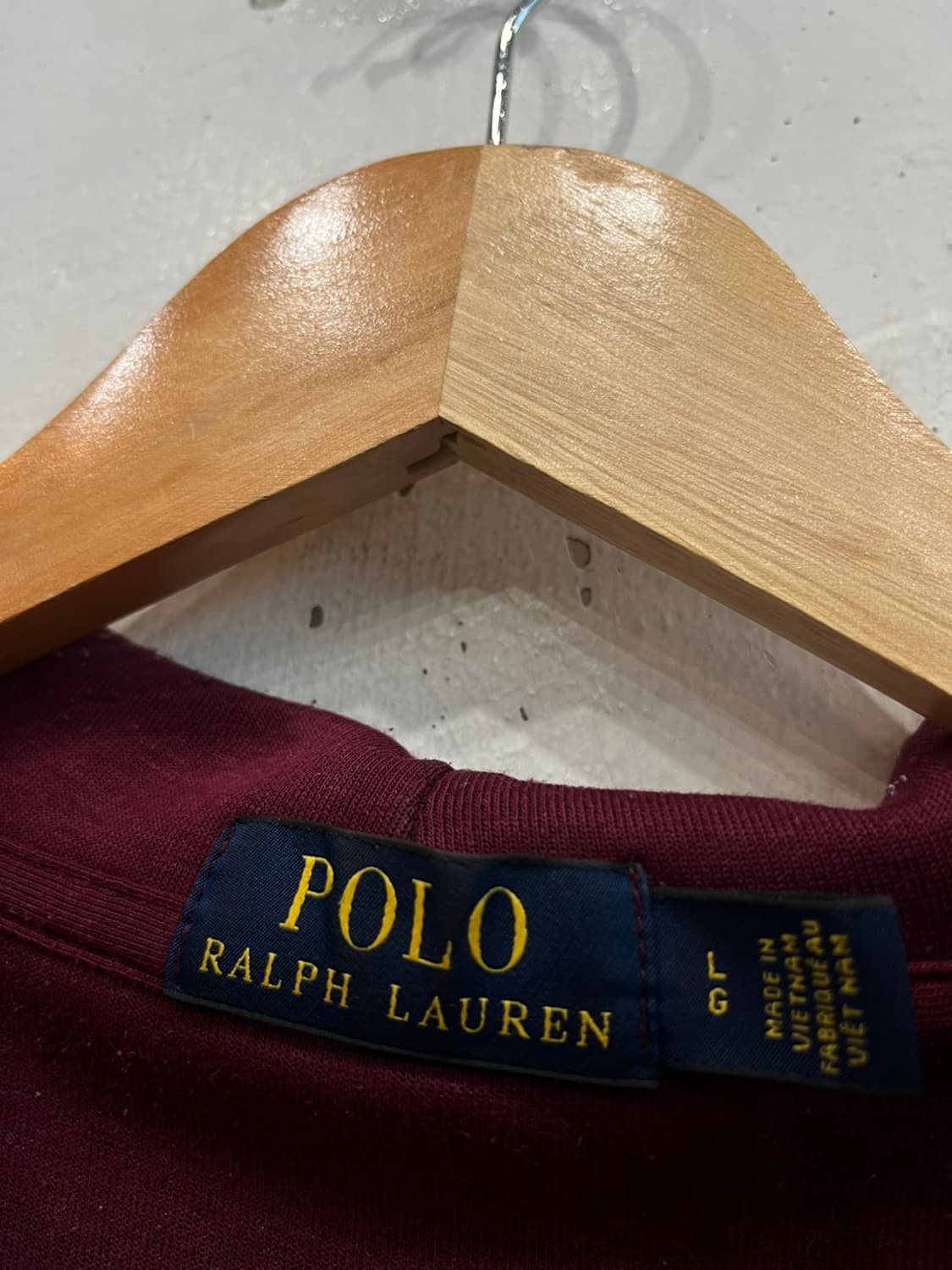폴로랄프로렌 집업 자켓 버건디 L 상품이미지4
