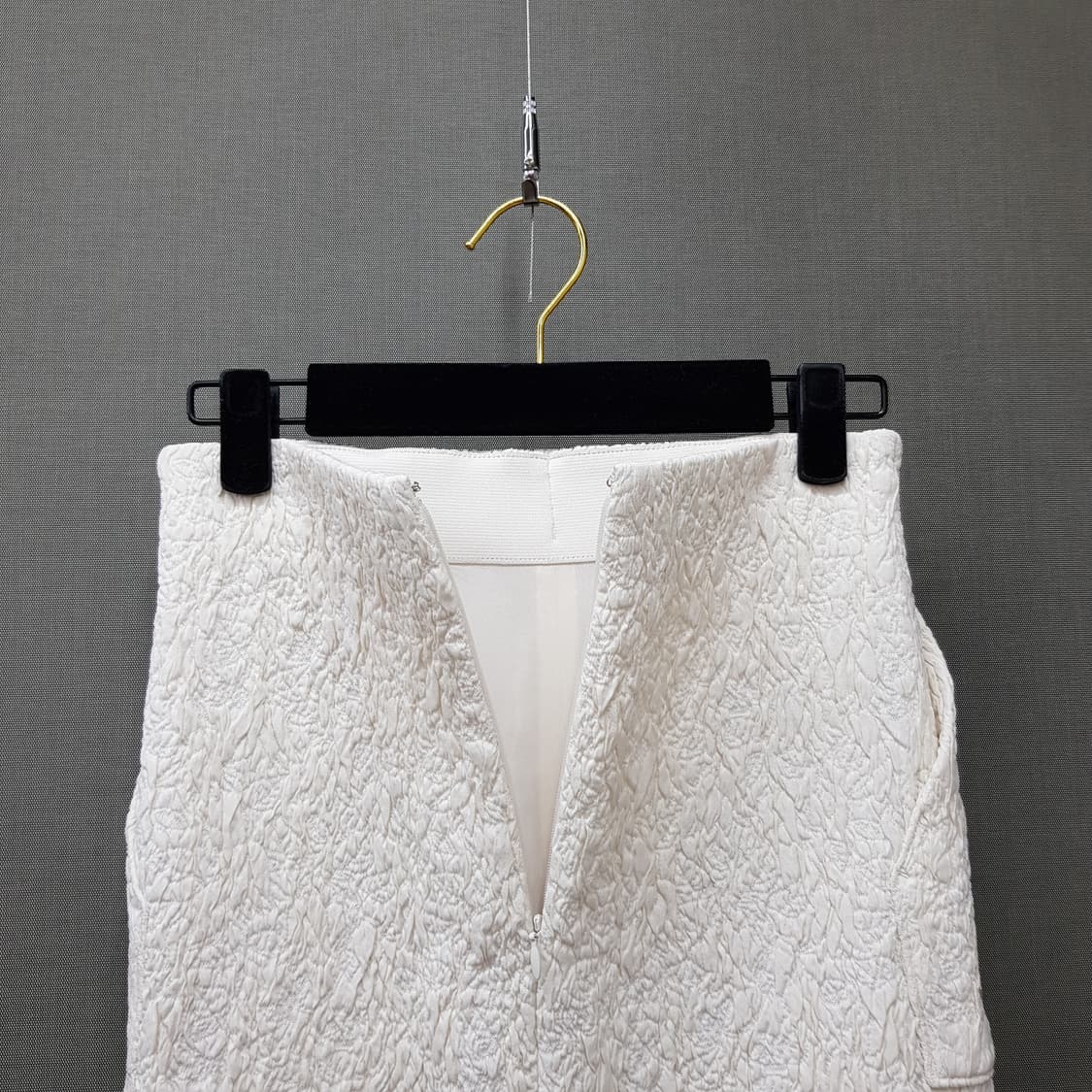 한섬 타임 자가드 텍스처 롱 스커트 61-90사이즈 상품이미지5