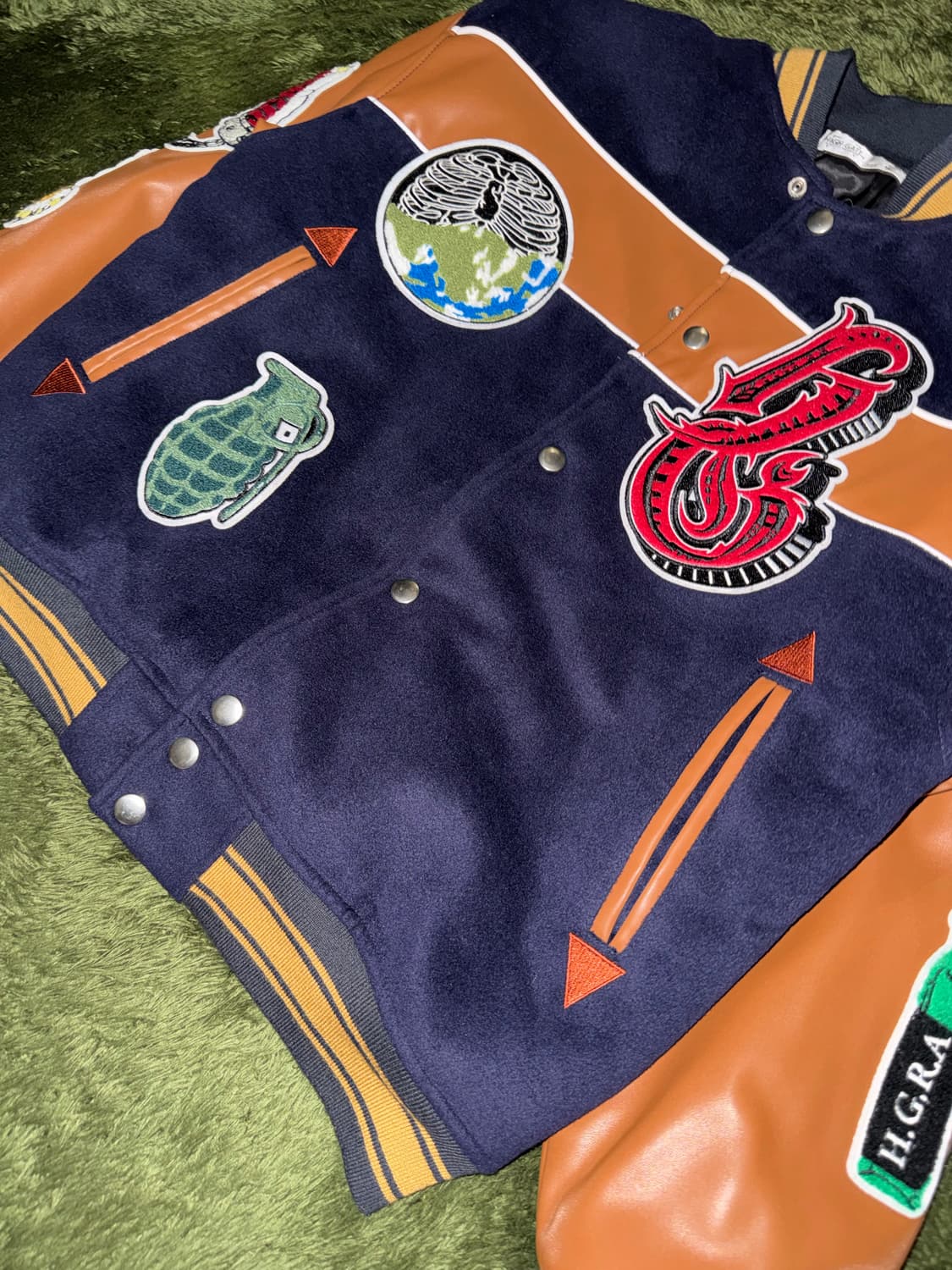 [1] High Gate Japan 하이게이트 패치워크 바시티 자켓 상품이미지4