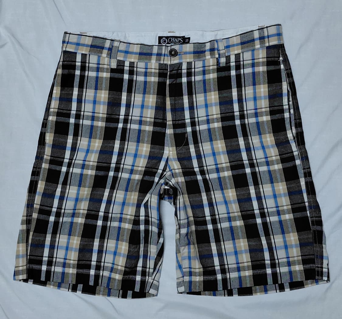 [33] CHAPS 챕스 클래식 체크 코튼 반바지 상품이미지1