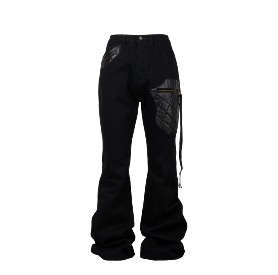 [새상품] 에모스탠스클럽 레더 패치 플레어진 1사이즈 상품이미지1