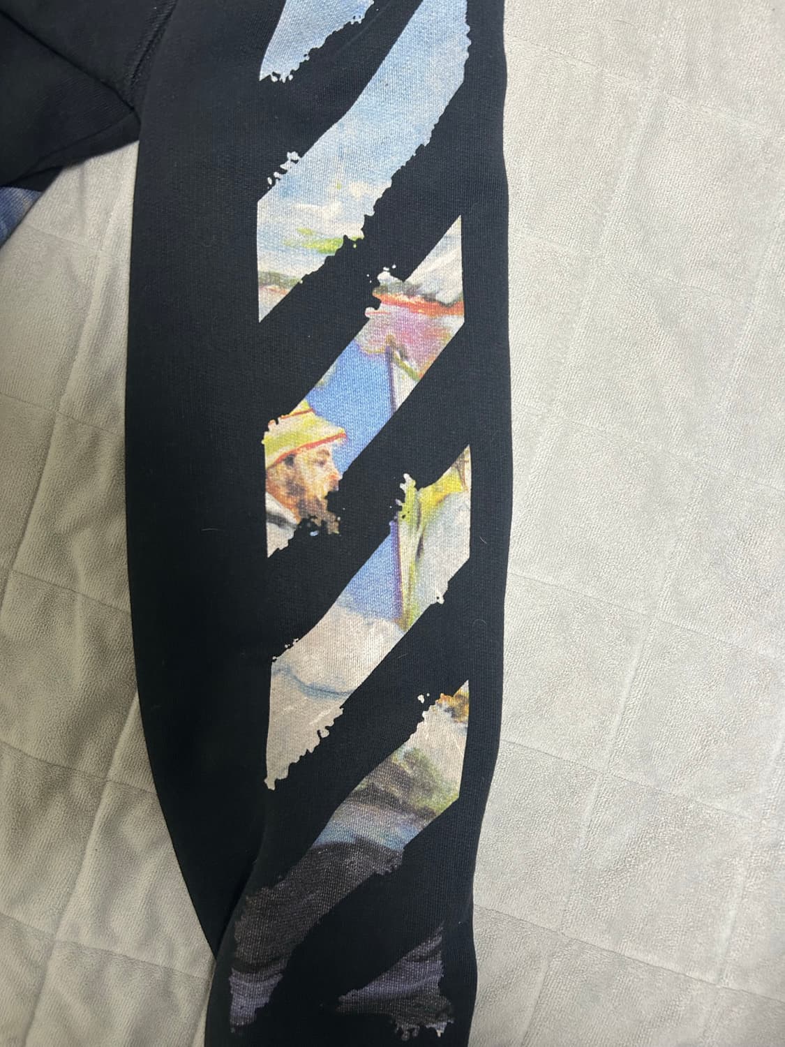 오프화이트 유화 후드집업 상품이미지4