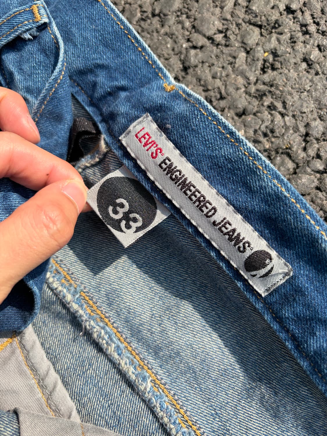 유럽판 리바이스 엔지니어드 진 레더 신치백 상품이미지4