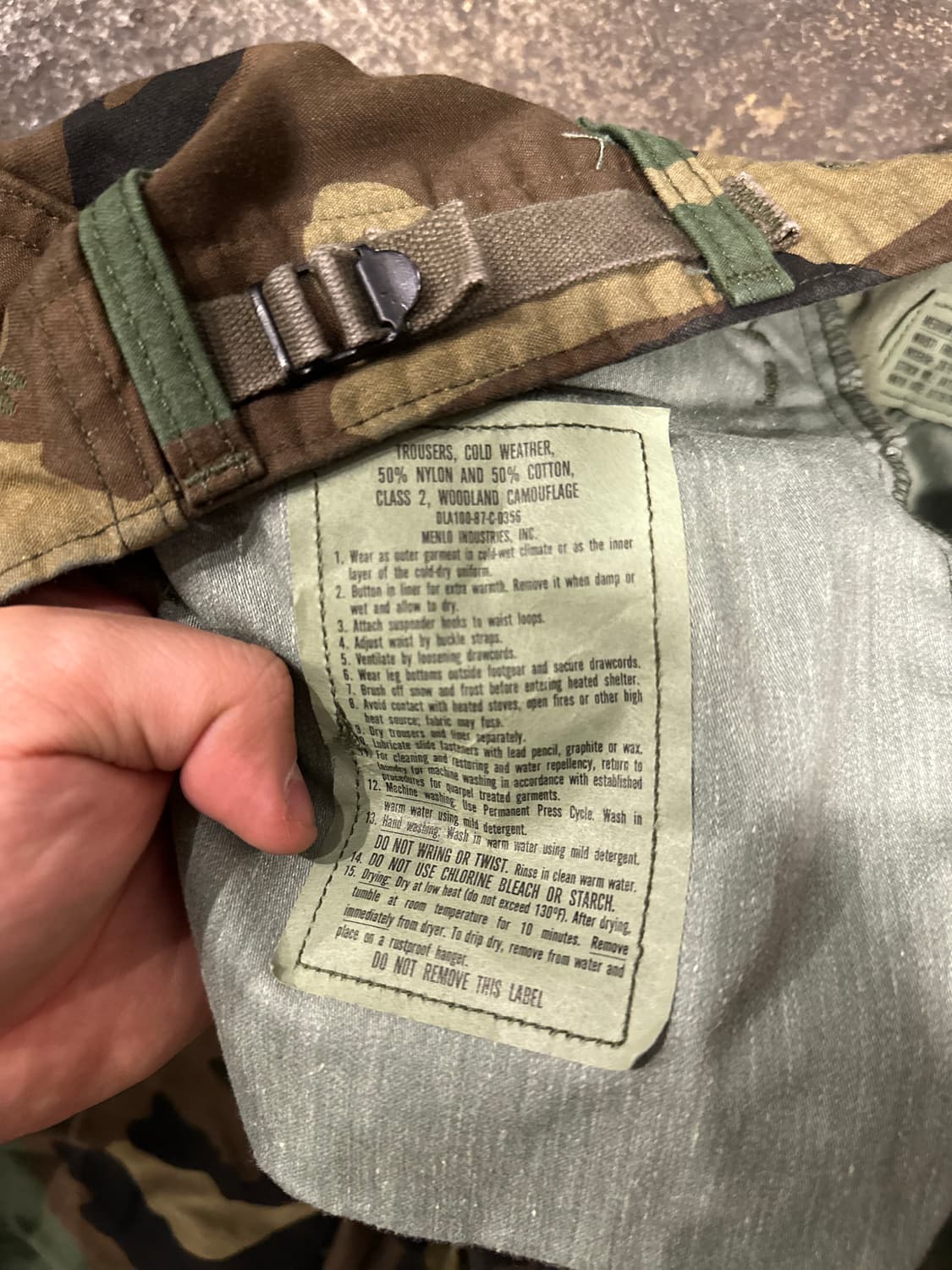 빈티지 80s M65 우드랜드 필드 팬츠 상품이미지5