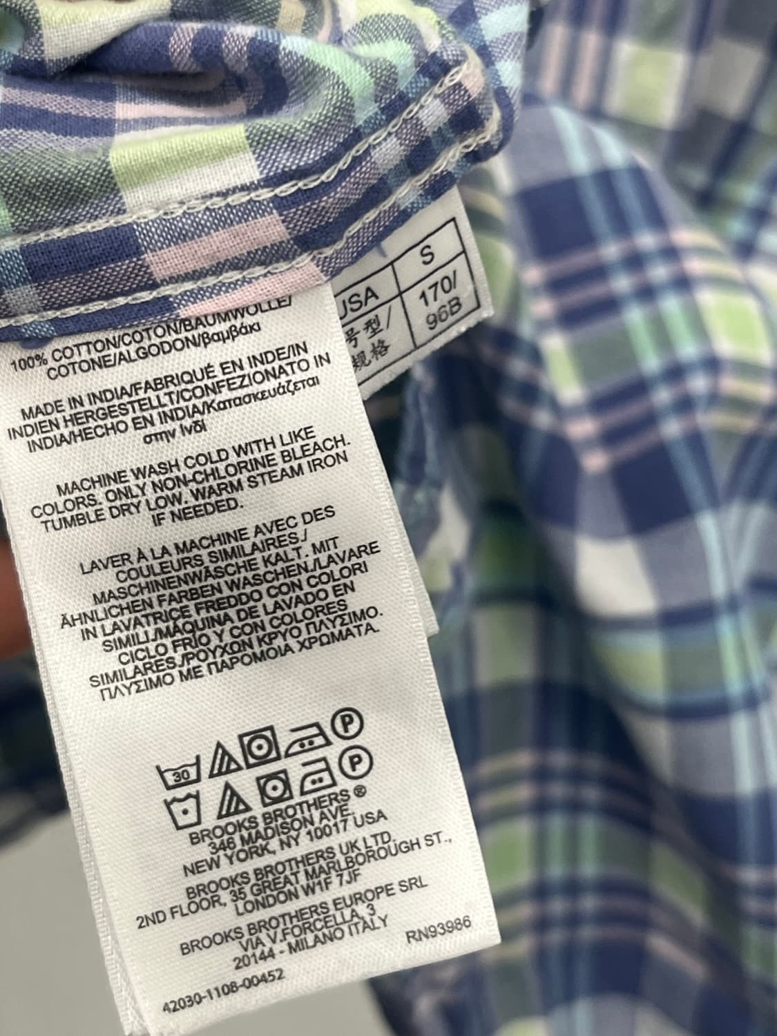[M] BROOKS BROTHERS CHECK SHIRT   상품이미지4