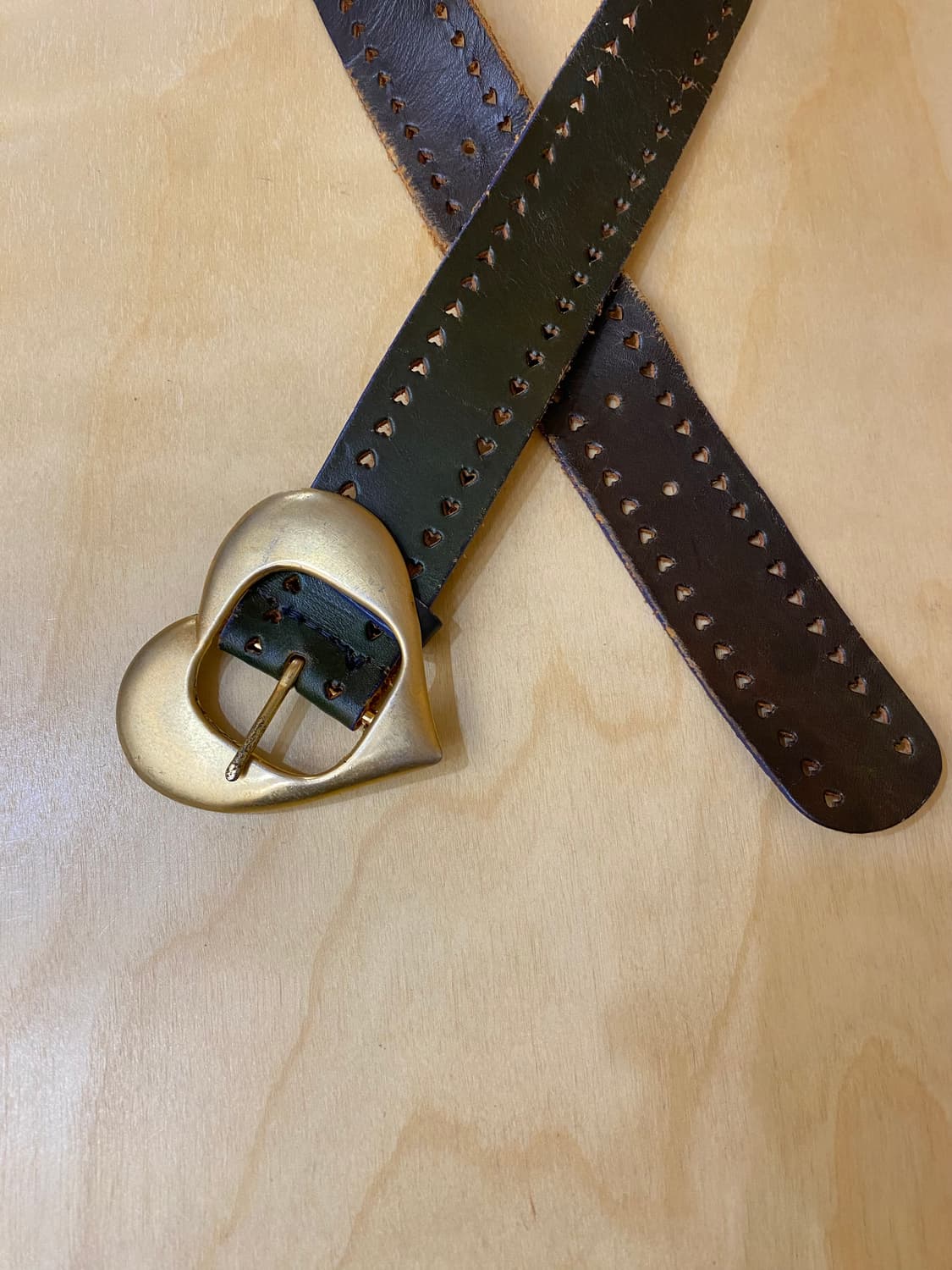 VTG heart buckle belt 빈티지 하트 버클 벨트 상품이미지3