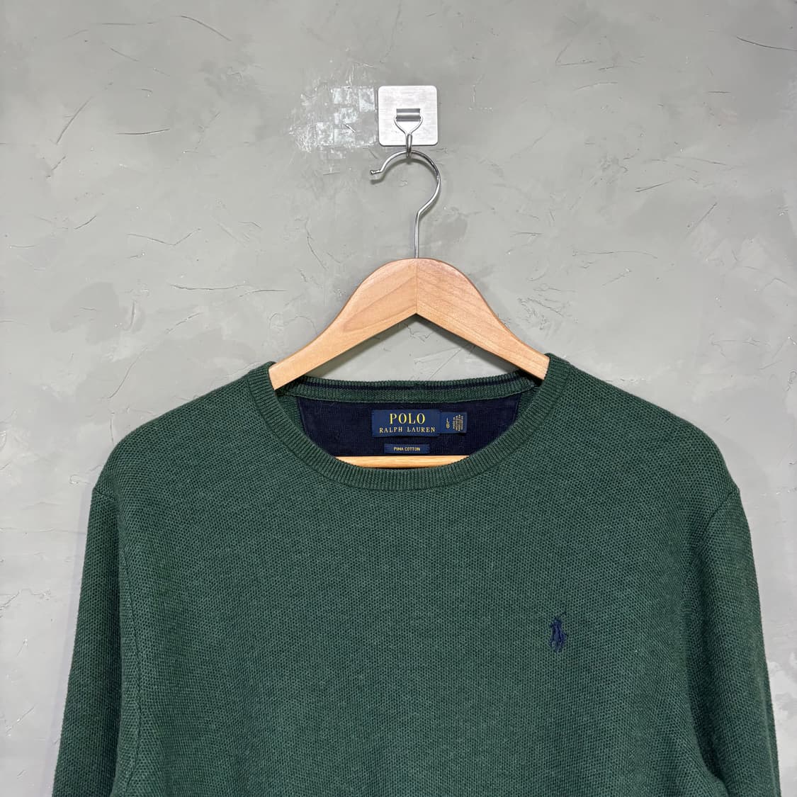 폴로 랄프로렌 피마코튼 니트 그린 상품이미지2
