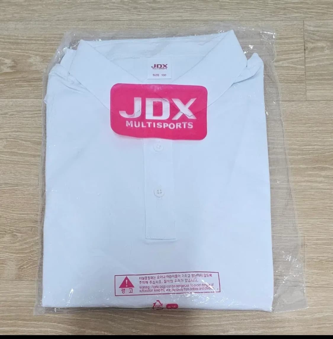 JXD 골프남성폴로긴팔티흰색L새상품미사용 상품이미지4