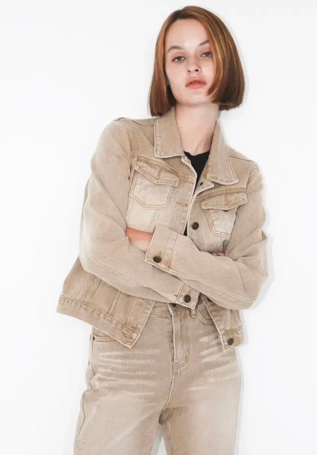 새상품 더베를린 데님 자켓 팬츠 셋업 세트 상품이미지1