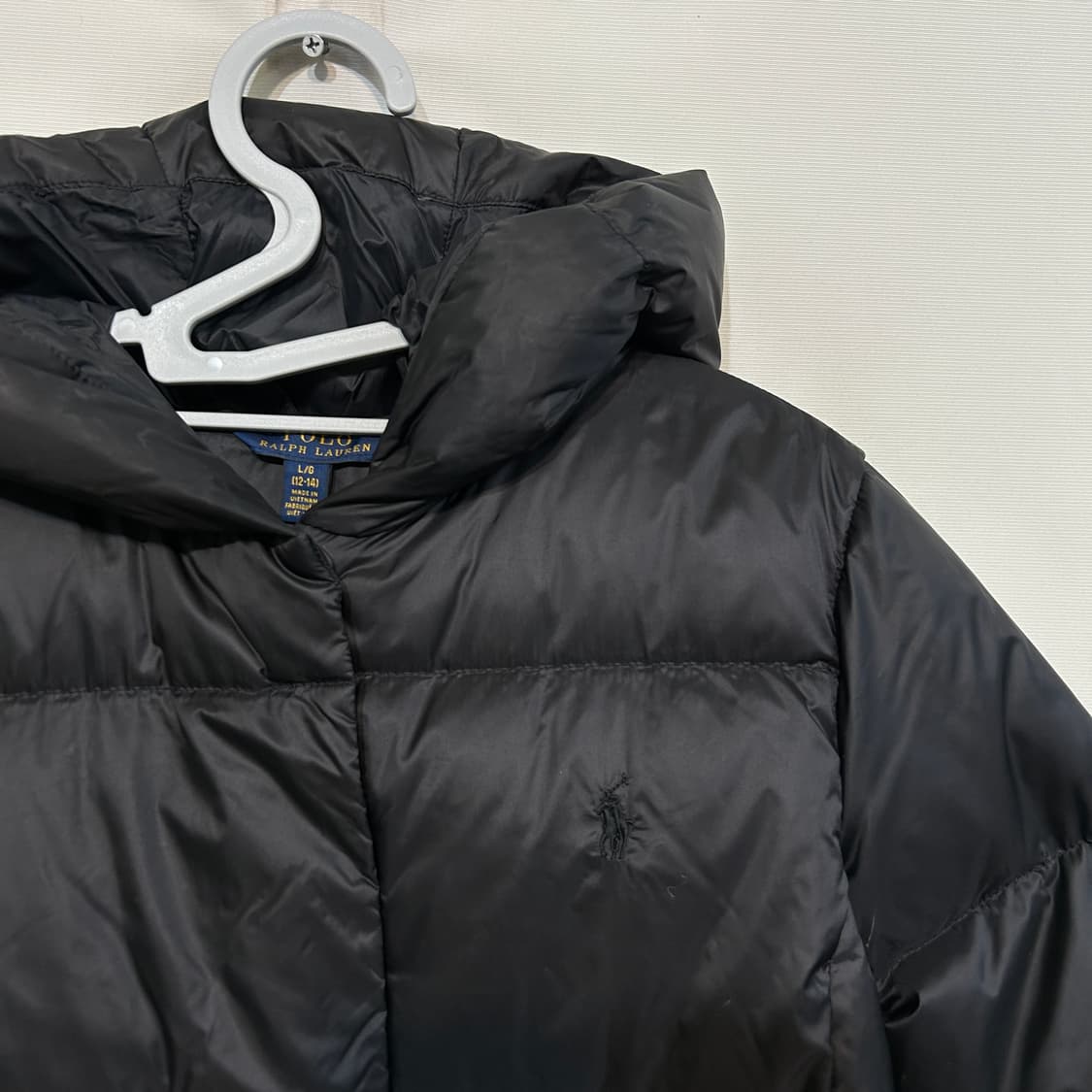폴로 랄프로렌 키즈 롱패딩 12-14 블랙 상품이미지3