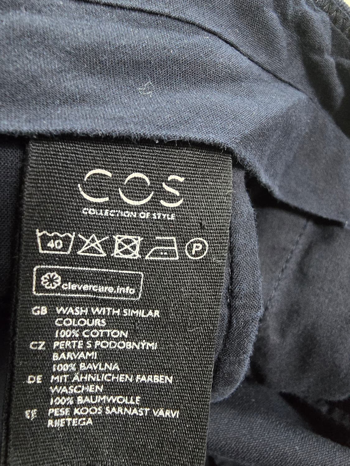 COS 코스 네이비 롤업 여성 바지 (1654) 상품이미지4