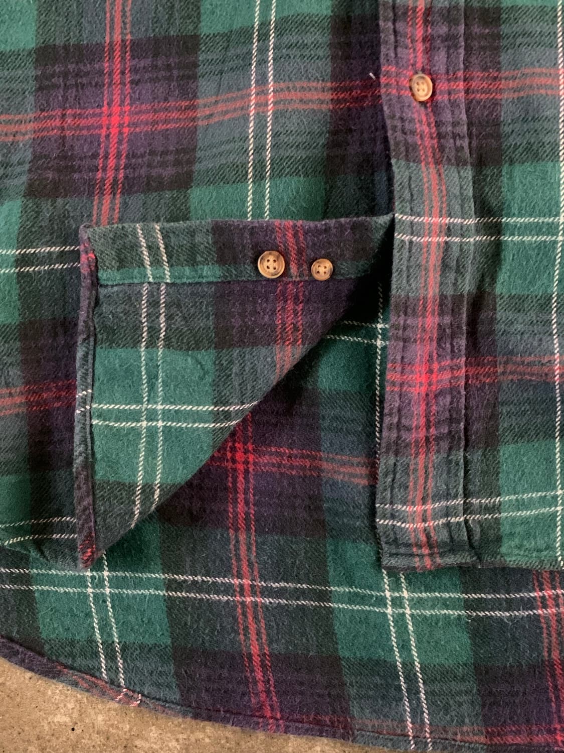 90s 갭 코듀로이 플란넬 스위칭 셔츠 상품이미지7