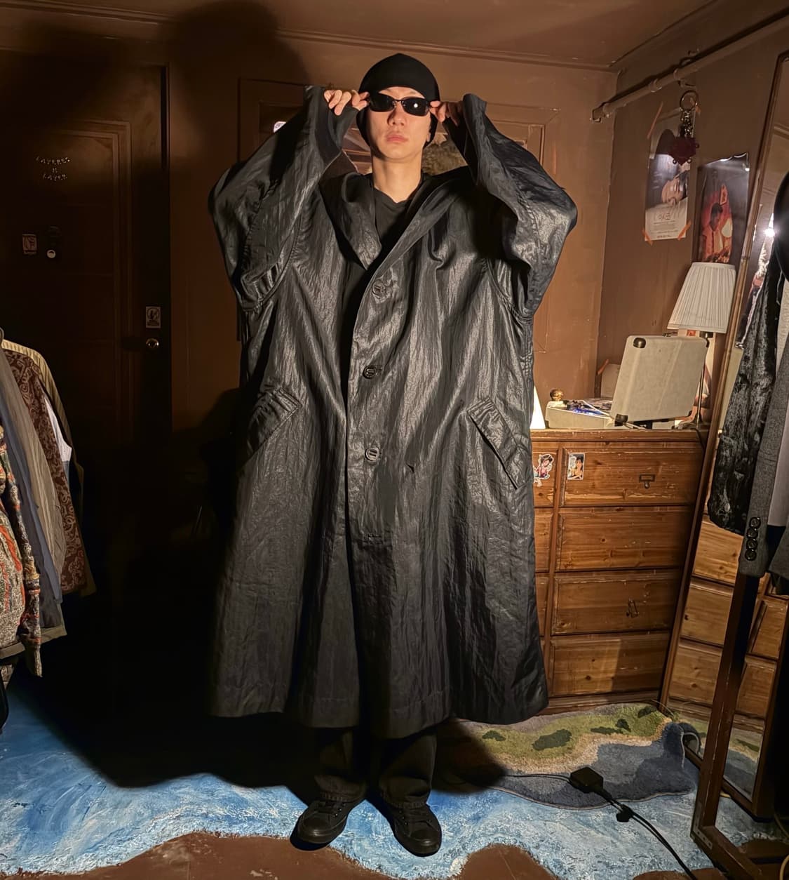 80S ISSEY MIYAKE REVERSIBLE LAYERED COAT 상품이미지1