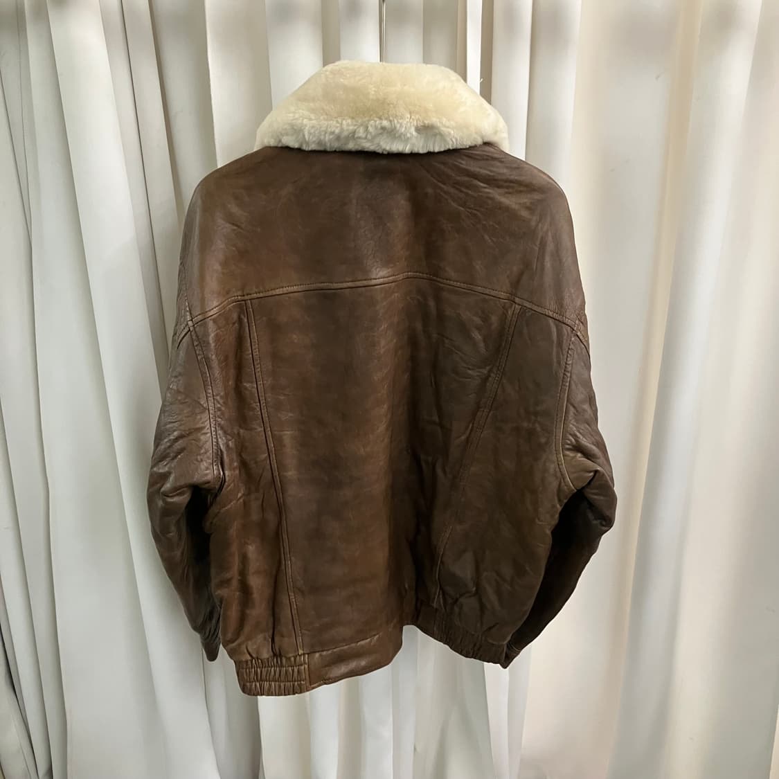 Urban Express 브라운 G-1 양가죽 봄버 자켓 L 상품이미지2