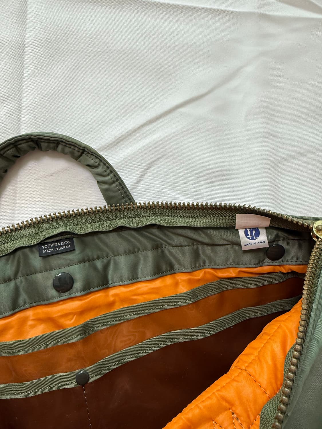 PORTER 신형 포터 탱커 숏 헬멧백 L 카키 서류가방 세이지그린 상품이미지10