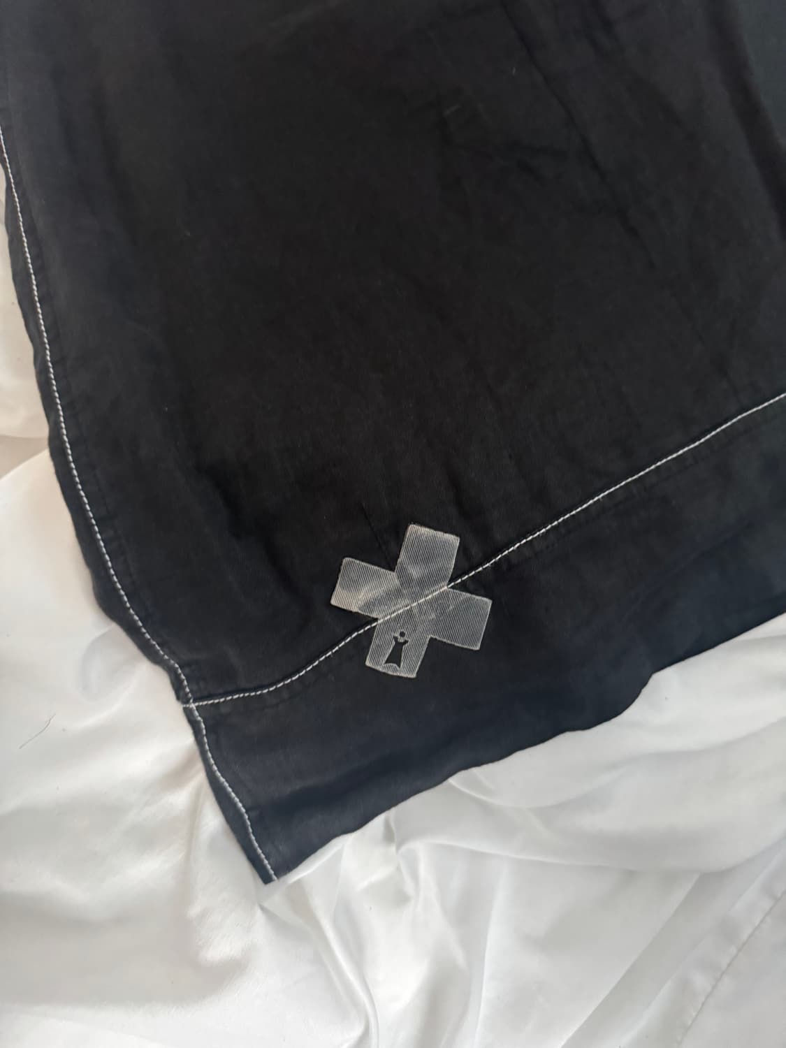 Cop copine 스티치 시스루 디테일 스커트 상품이미지4