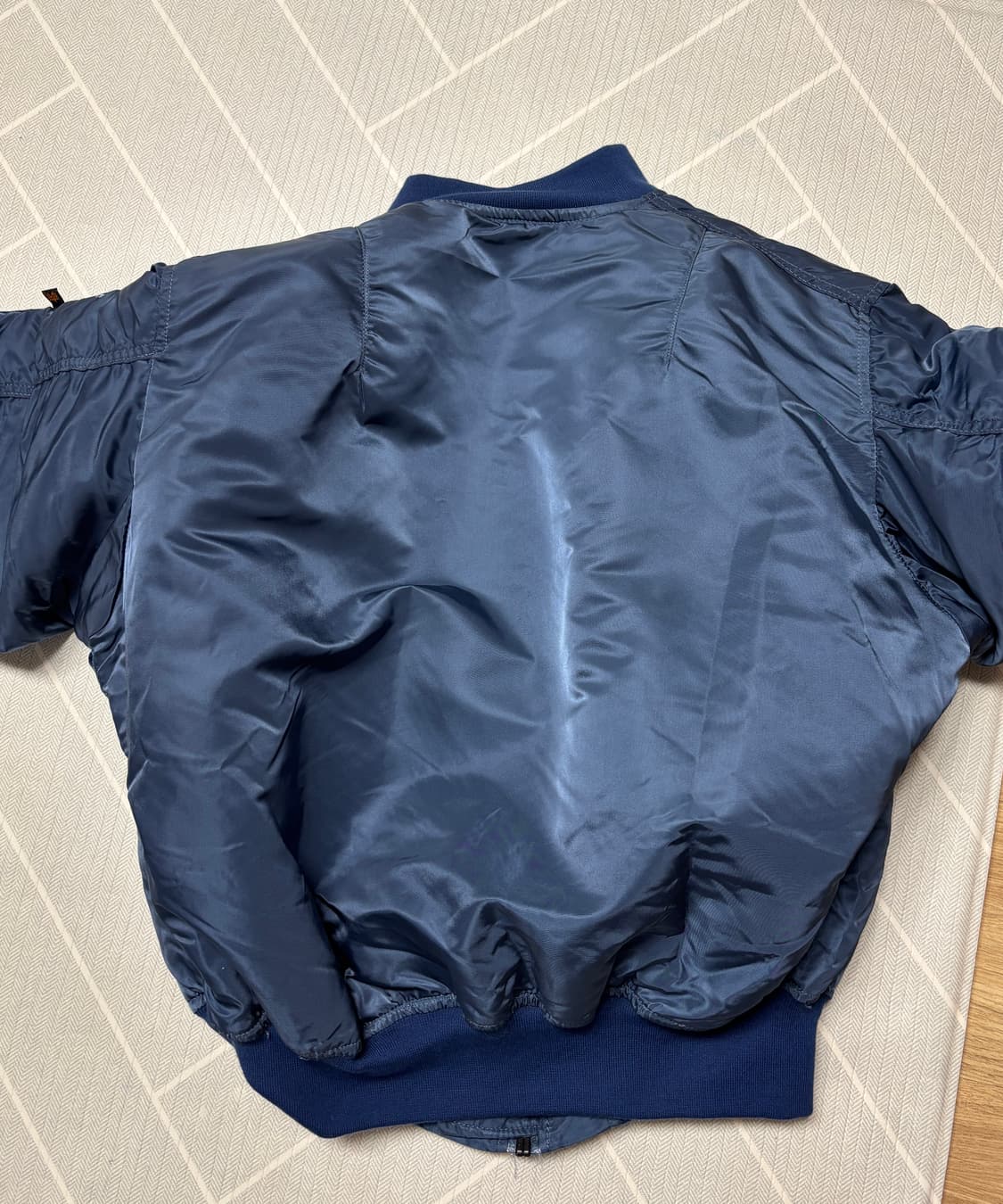 알파인더스트리 ma-1  Type-A 복각 미드나잇블루 xxl 상품이미지2