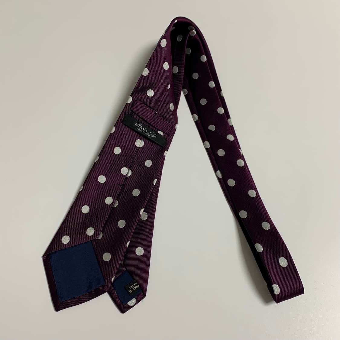 유나이티드 애로우즈 도트넥타이 100실크 최상급 A+등급 8.3cm 상품이미지9