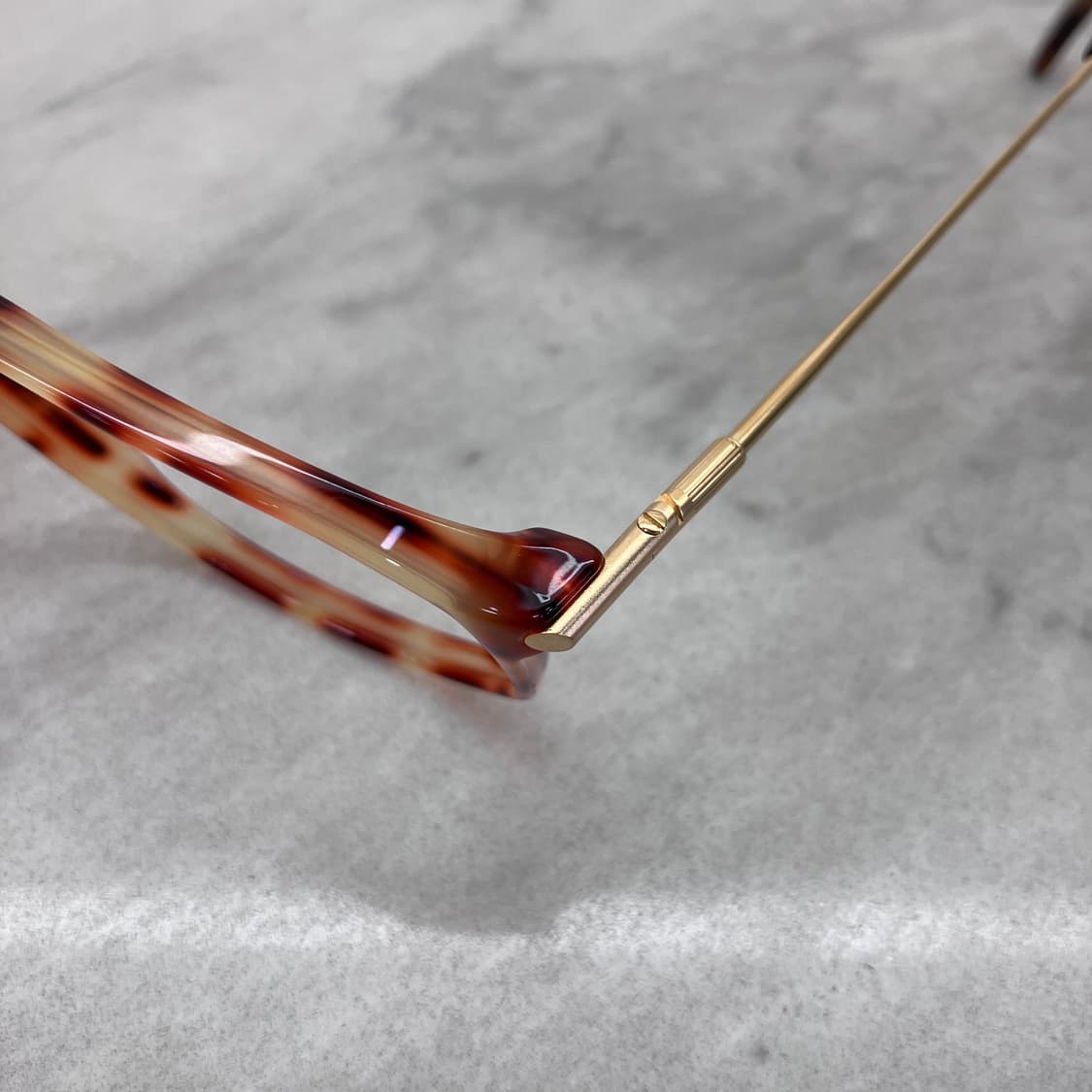 C10 로덴스톡 Rodenstock 레트로 레오파드 스퀘어 뿔테 안경 상품이미지2