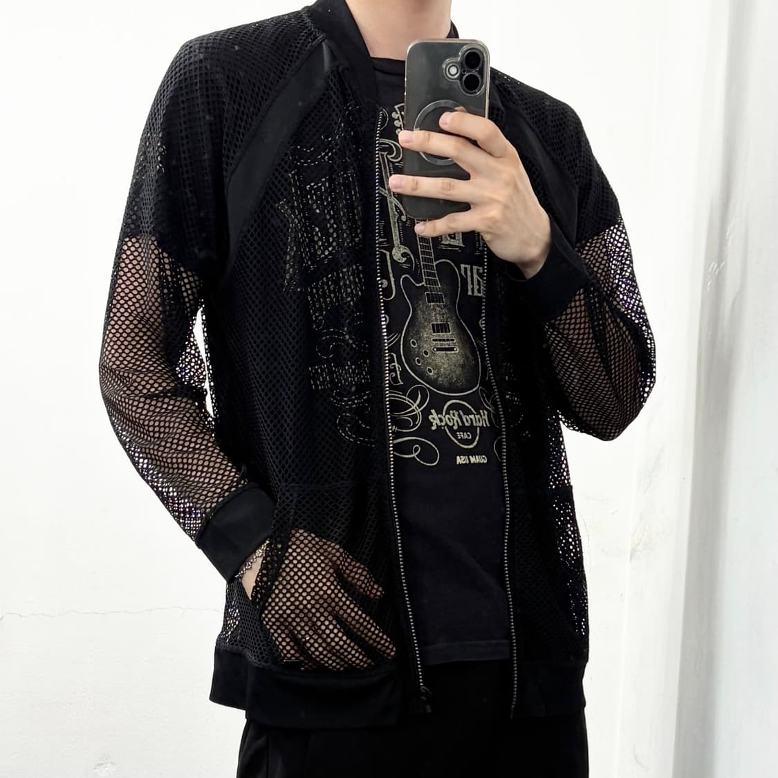 DKNY 시스루 그물 메쉬 자켓 상품이미지2