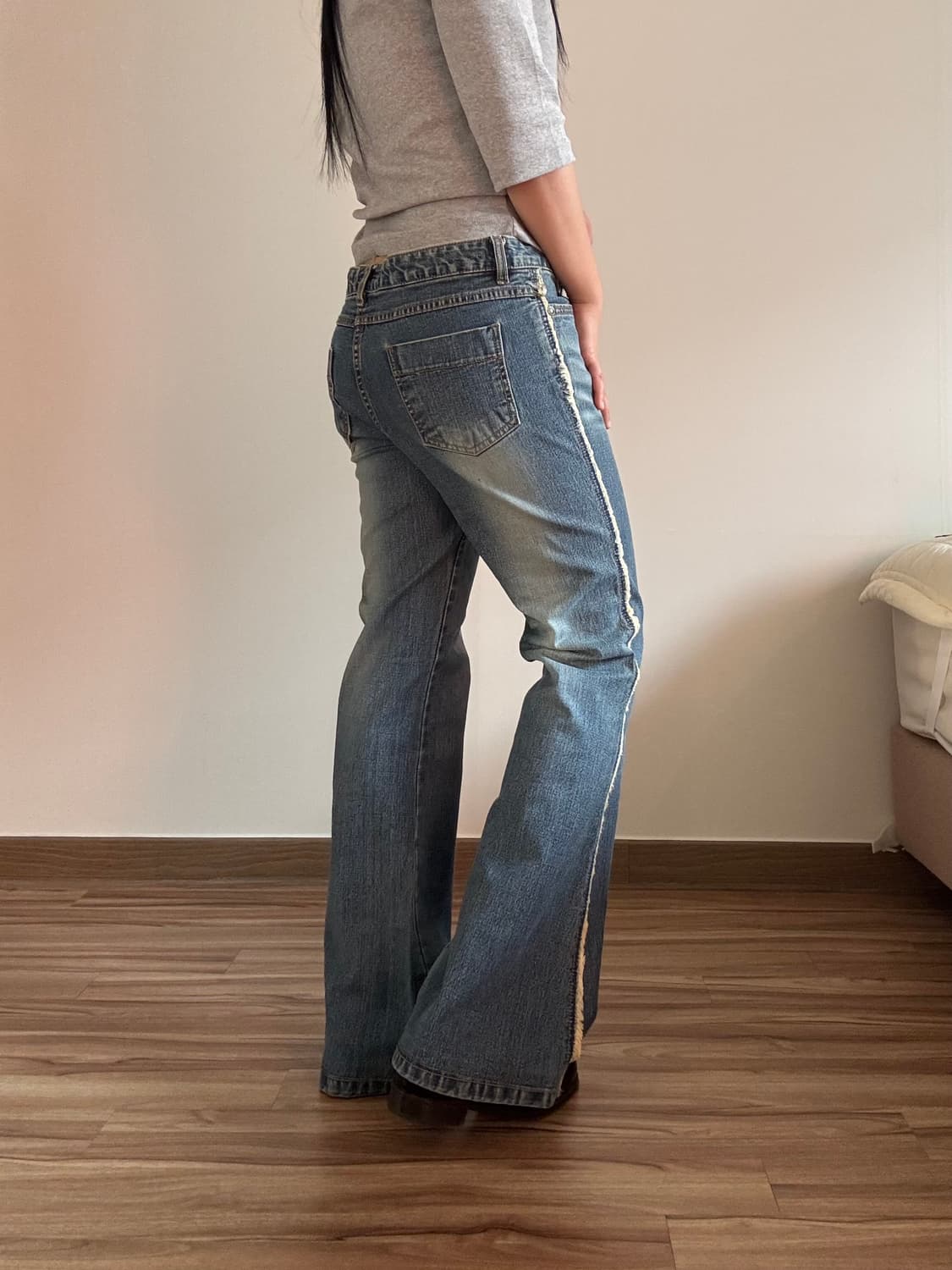 사이드라인 데님 부츠컷 팬츠 상품이미지1