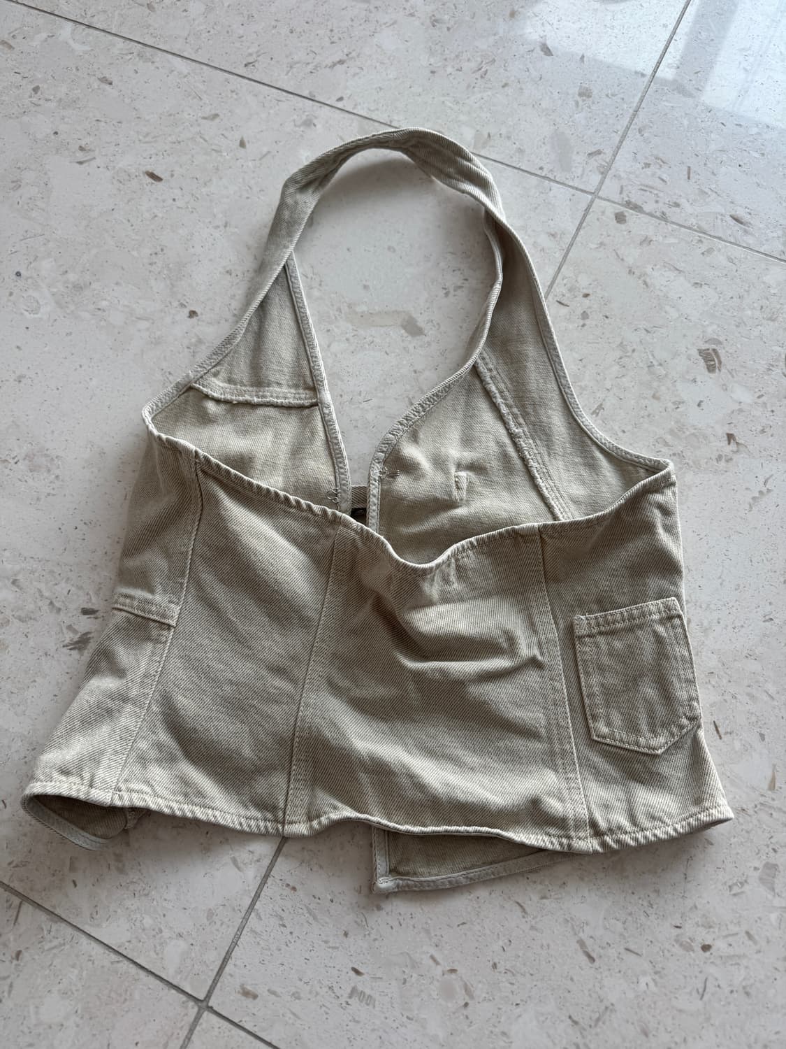 기마구아스 Gimaguas 홀터넥 크롭 탑 s 실착 1회 상품이미지6