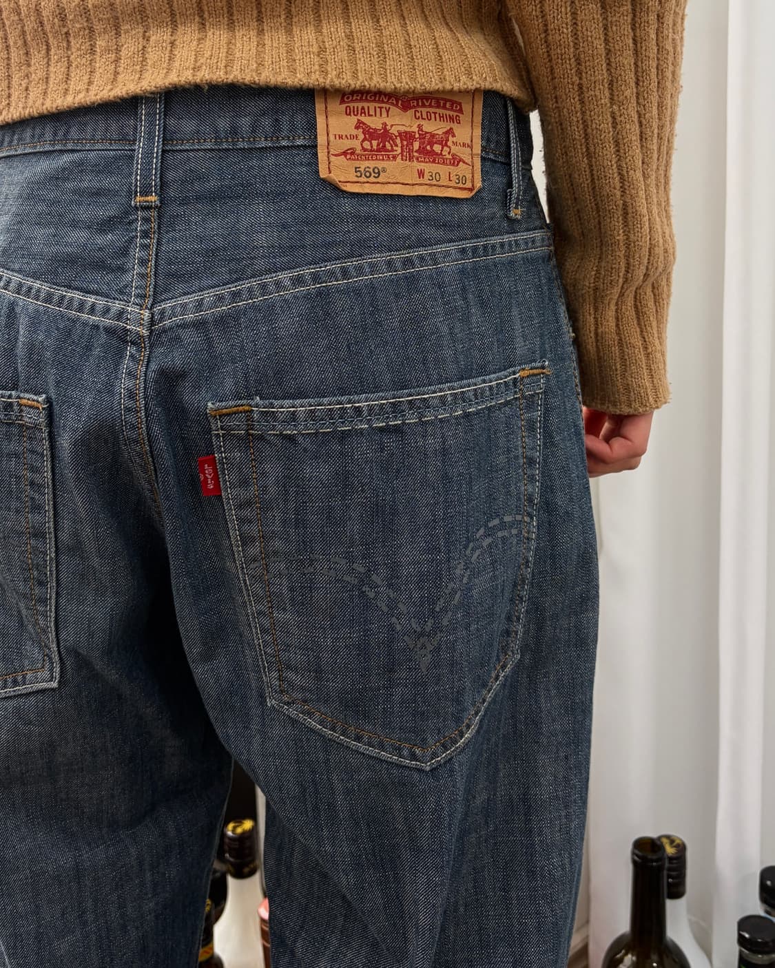 [30인치]리바이스 Levi's 569 루즈 스트레이트 데님 팬츠 상품이미지8