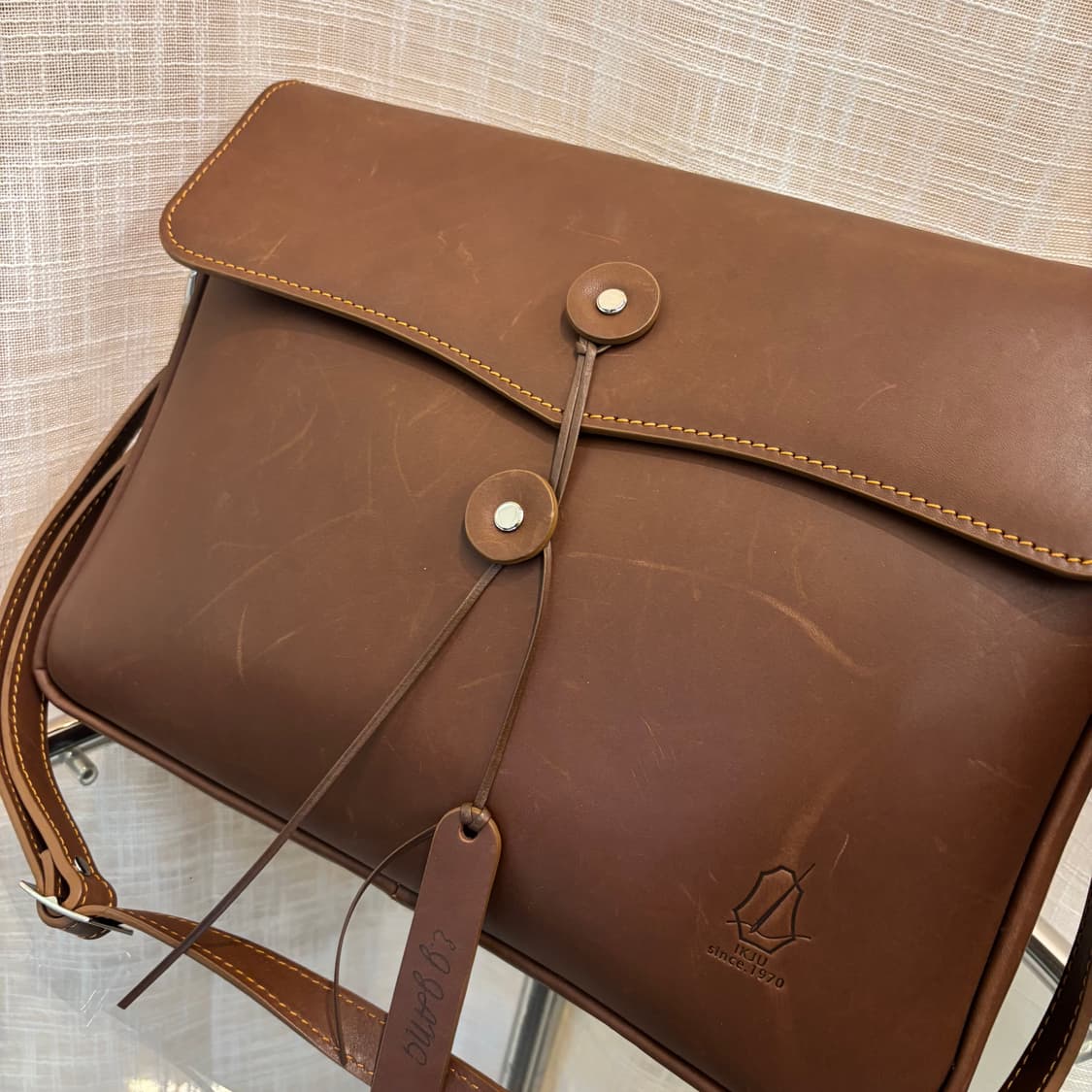  Ikju 익주 핸드메이드 가죽 브리프케이스 숄더백 상품이미지3